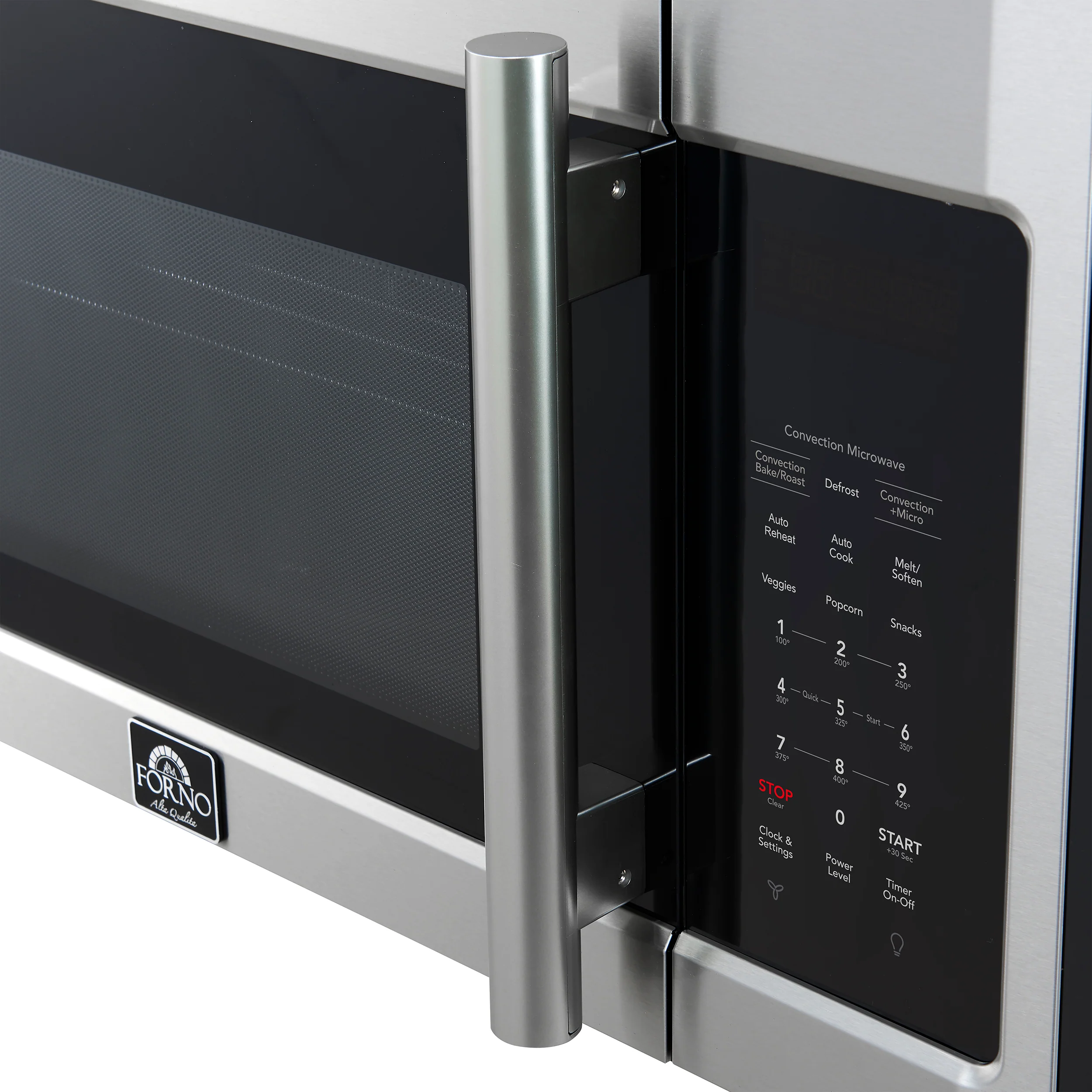 Forno Fornace 30-Inch Over the Range Convection Microwave, Stainless Steel – 1.5 cu.ft, 300 CFM Vent, Touch Control, LED Light - Image 5