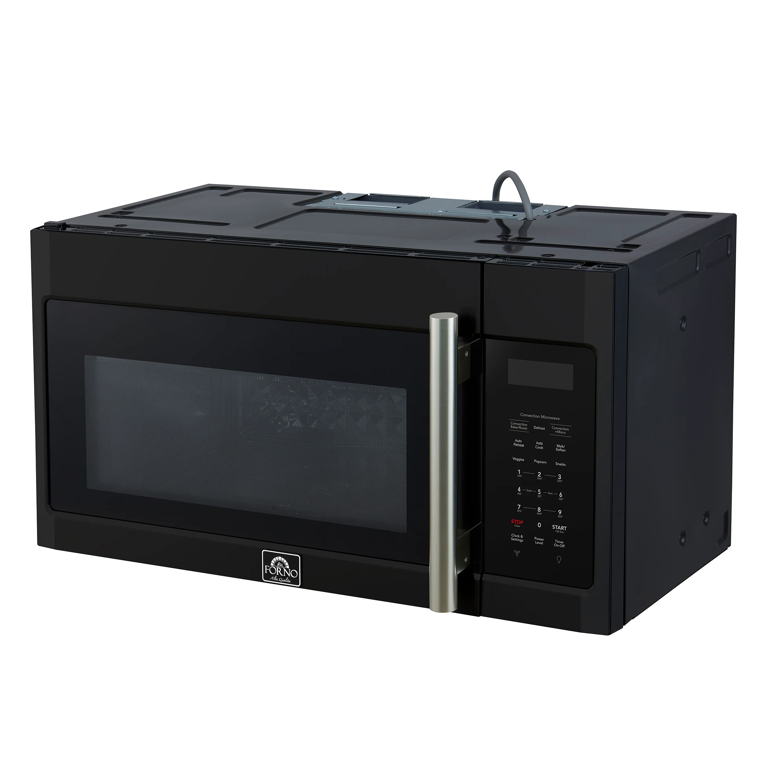 Forno Fornace 30-Inch Over the Range Convection Microwave, Black – 1.5 cu.ft, 300 CFM Vent, Touch Control, LED Light - Image 3