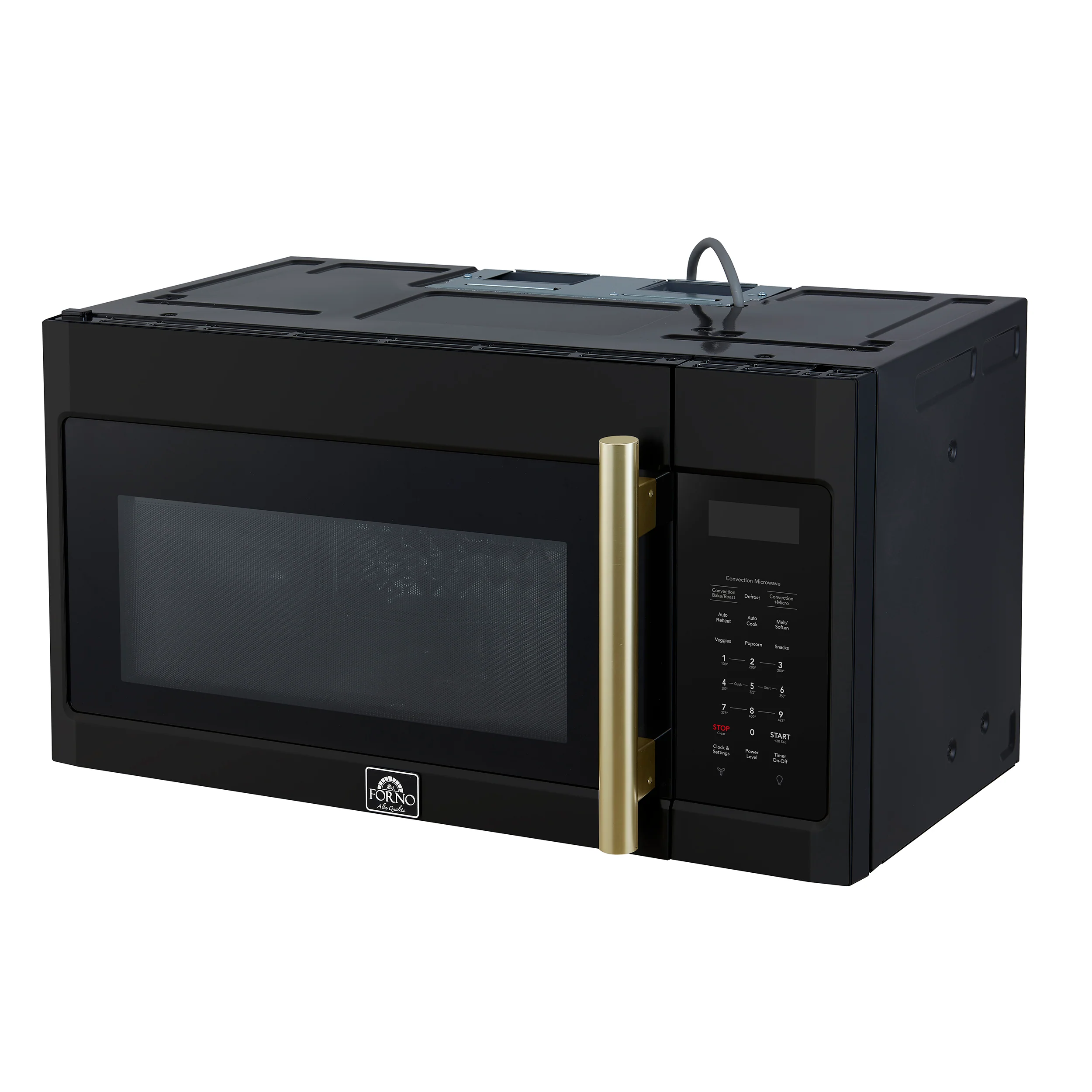 Forno Fornace 30-Inch Over the Range Convection Microwave, Black – 1.5 cu.ft, 300 CFM Vent, Touch Control, LED Light - Image 4