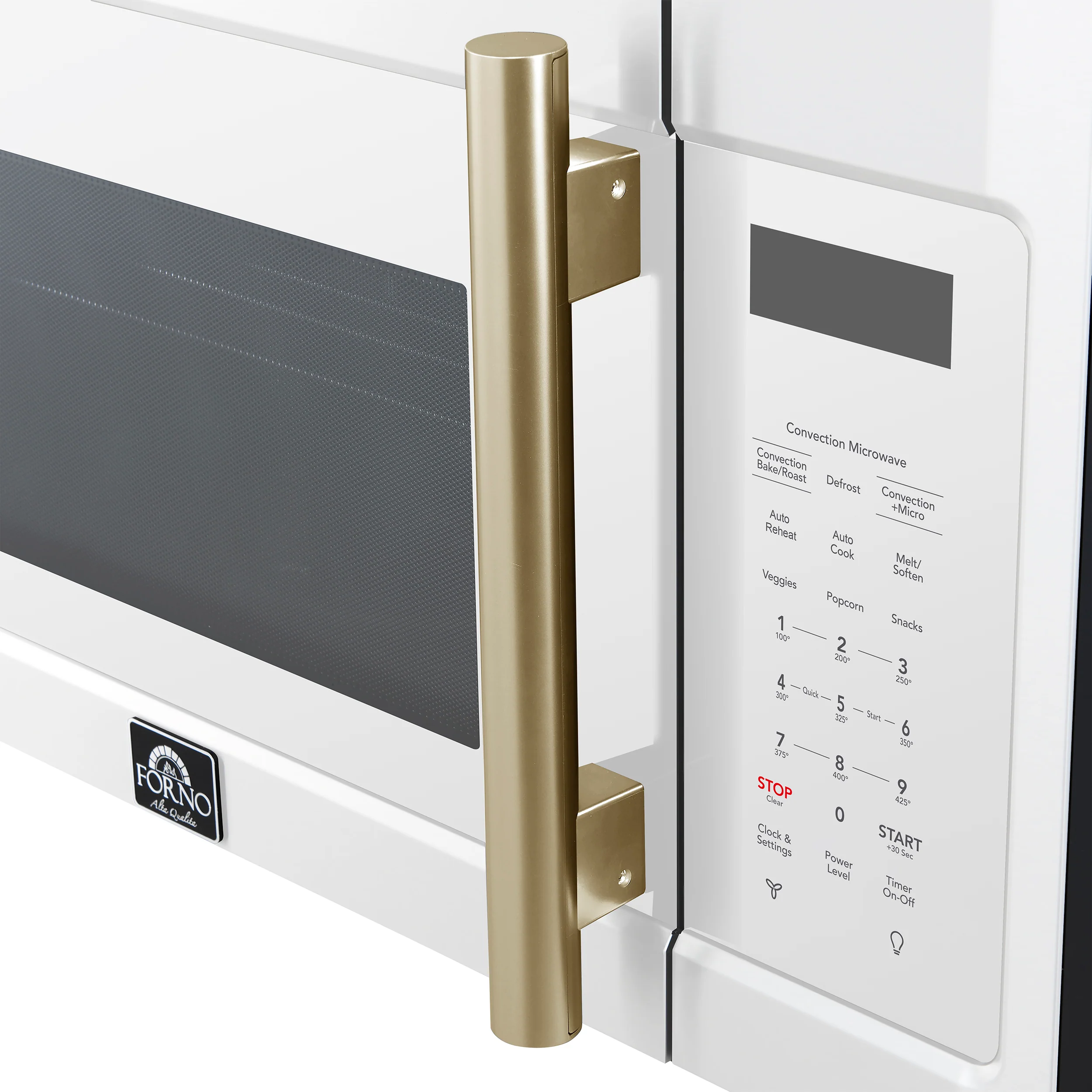 Forno Fornace 30-Inch Over the Range Convection Microwave, White – 1.5 cu.ft, 300 CFM Vent, Touch Control, LED Light - Image 8