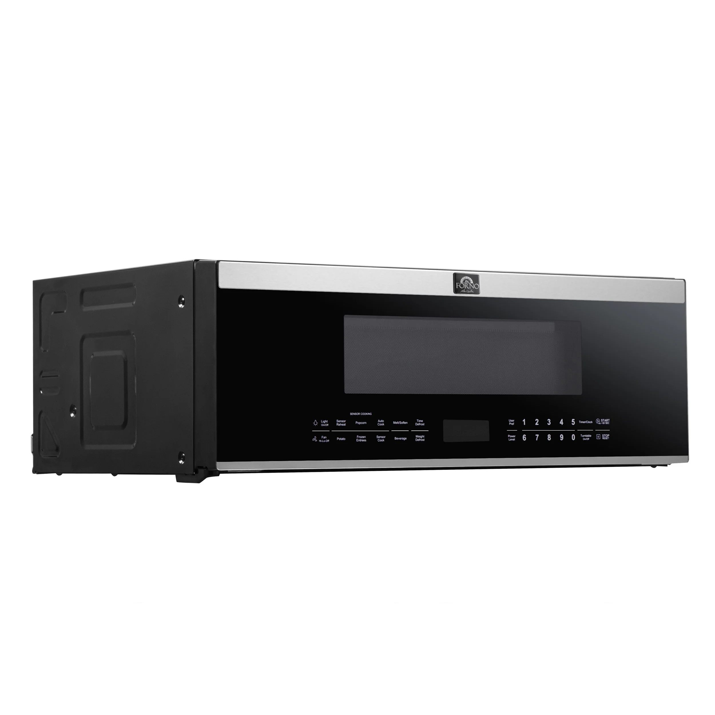 Forno Padula Over the Range Microwave, 30-Inch 1.2 cu.ft., Stainless Steel, 400 CFM, Sensor Cook - Image 12