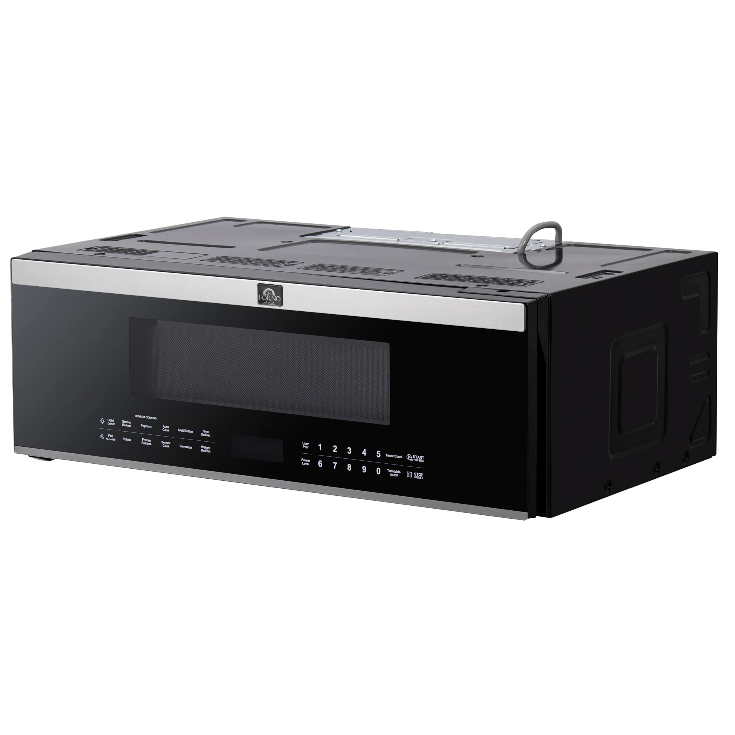 Forno Padula Over the Range Microwave, 30-Inch 1.2 cu.ft., Stainless Steel, 400 CFM, Sensor Cook - Image 15
