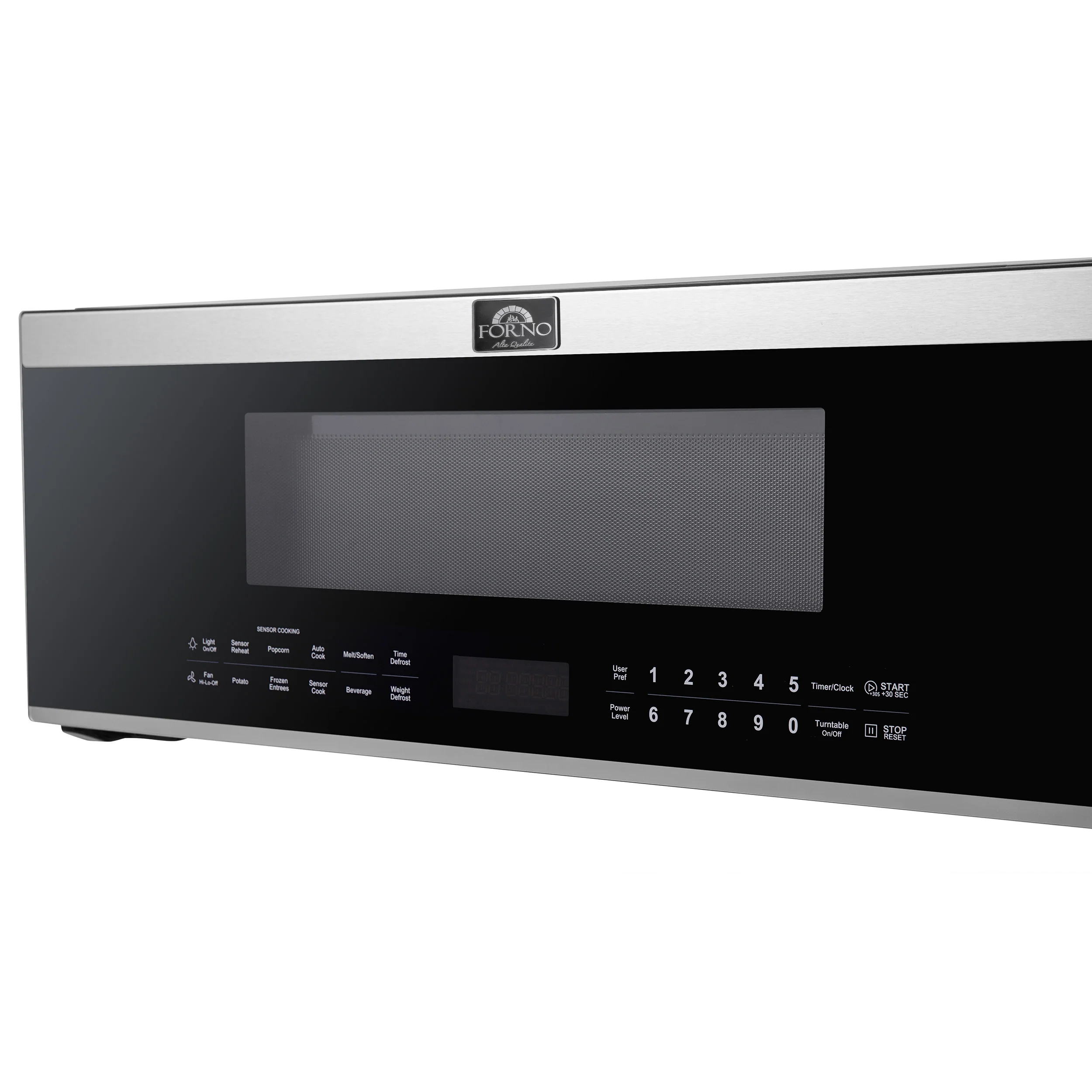 Forno Padula Over the Range Microwave, 30-Inch 1.2 cu.ft., Stainless Steel, 400 CFM, Sensor Cook - Image 4
