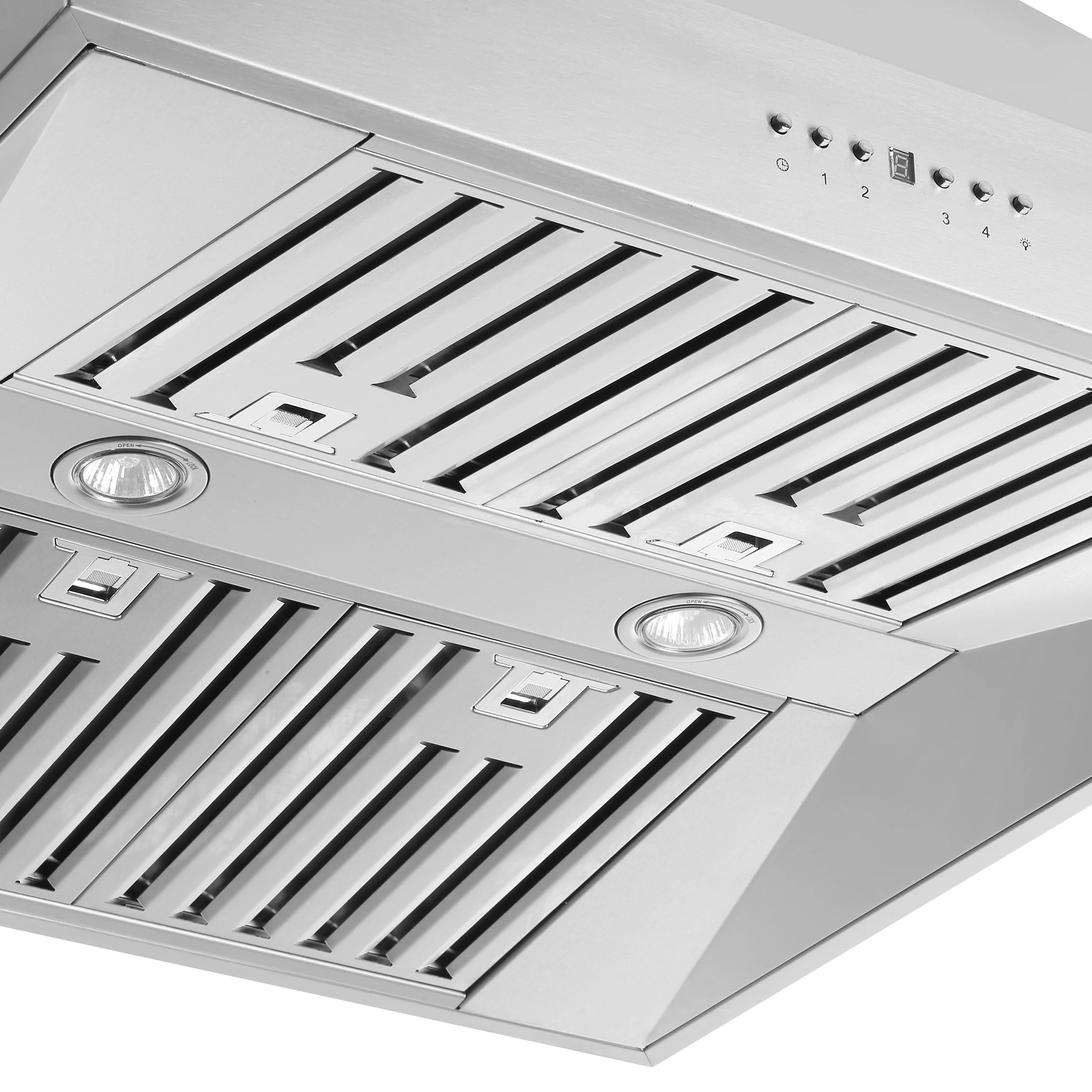 Forno Coppito 30-Inch Island Range Hood, Stainless Steel, LED Lighting, Adjustable Fan Speeds - Image 5