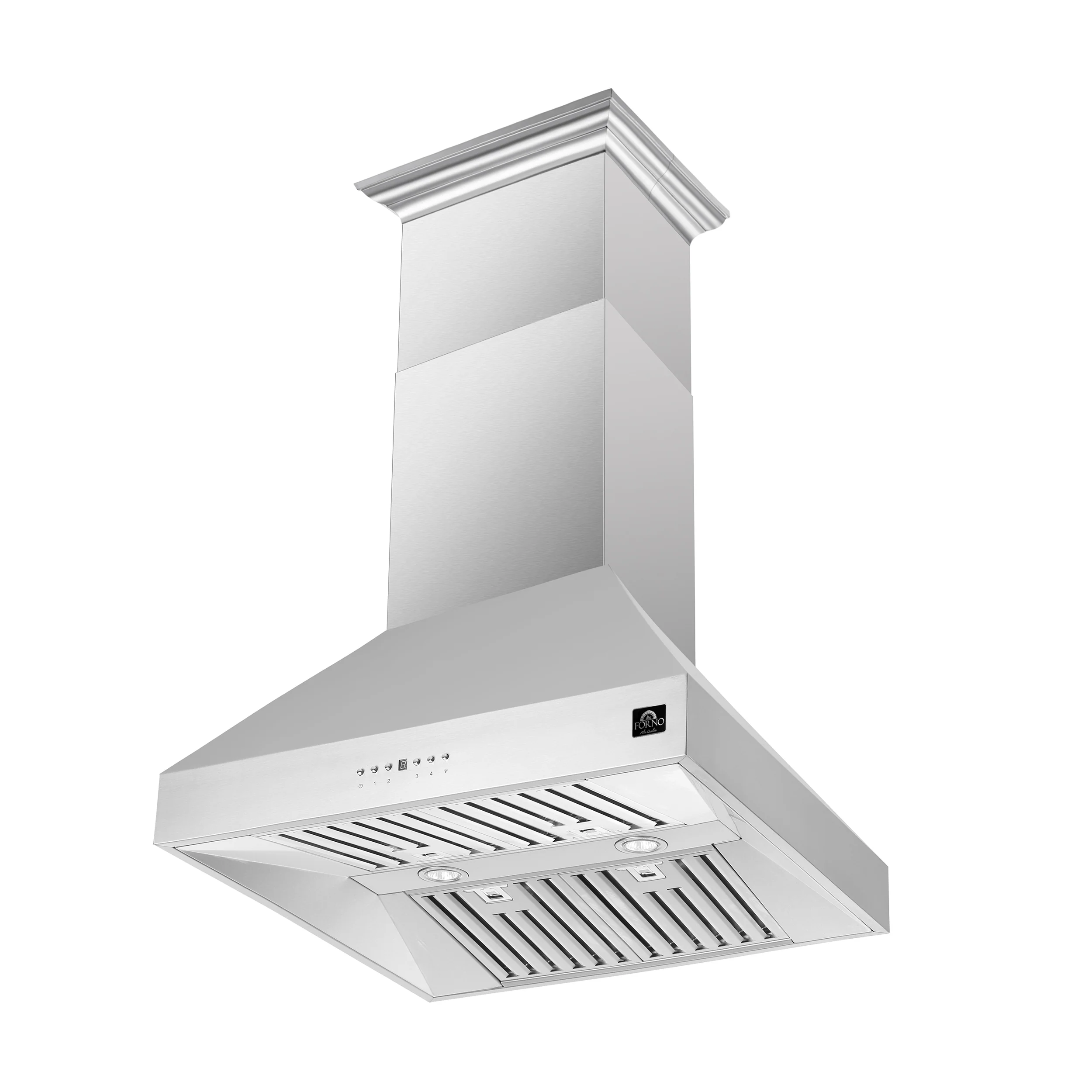 Forno Coppito 36-Inch Island Range Hood, Stainless Steel, LED Lighting, Adjustable Fan Speeds - Image 5