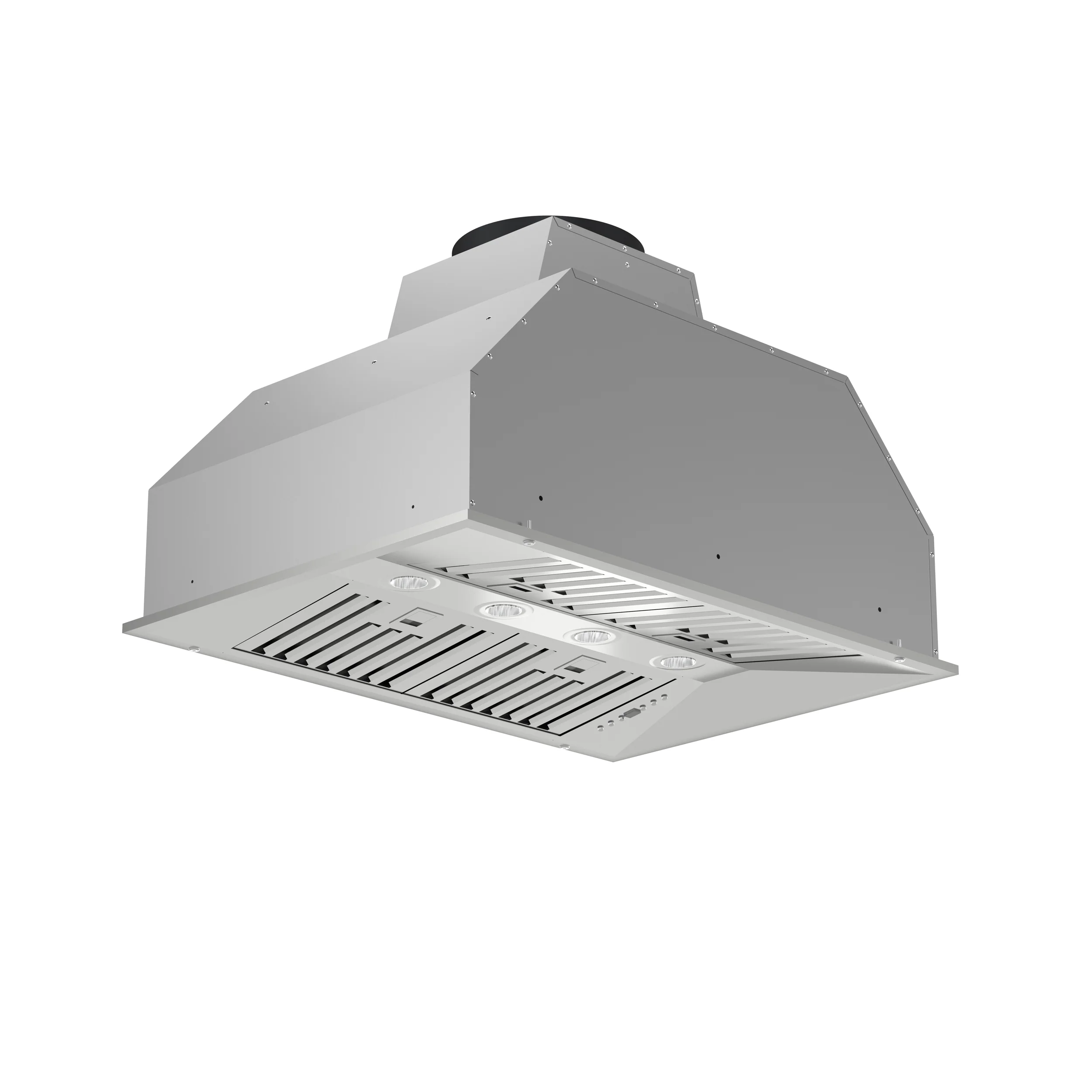 Forno Altilia 36-Inch Insert Range Hood, Stainless Steel, LED Lighting, Baffle Filters - Image 3