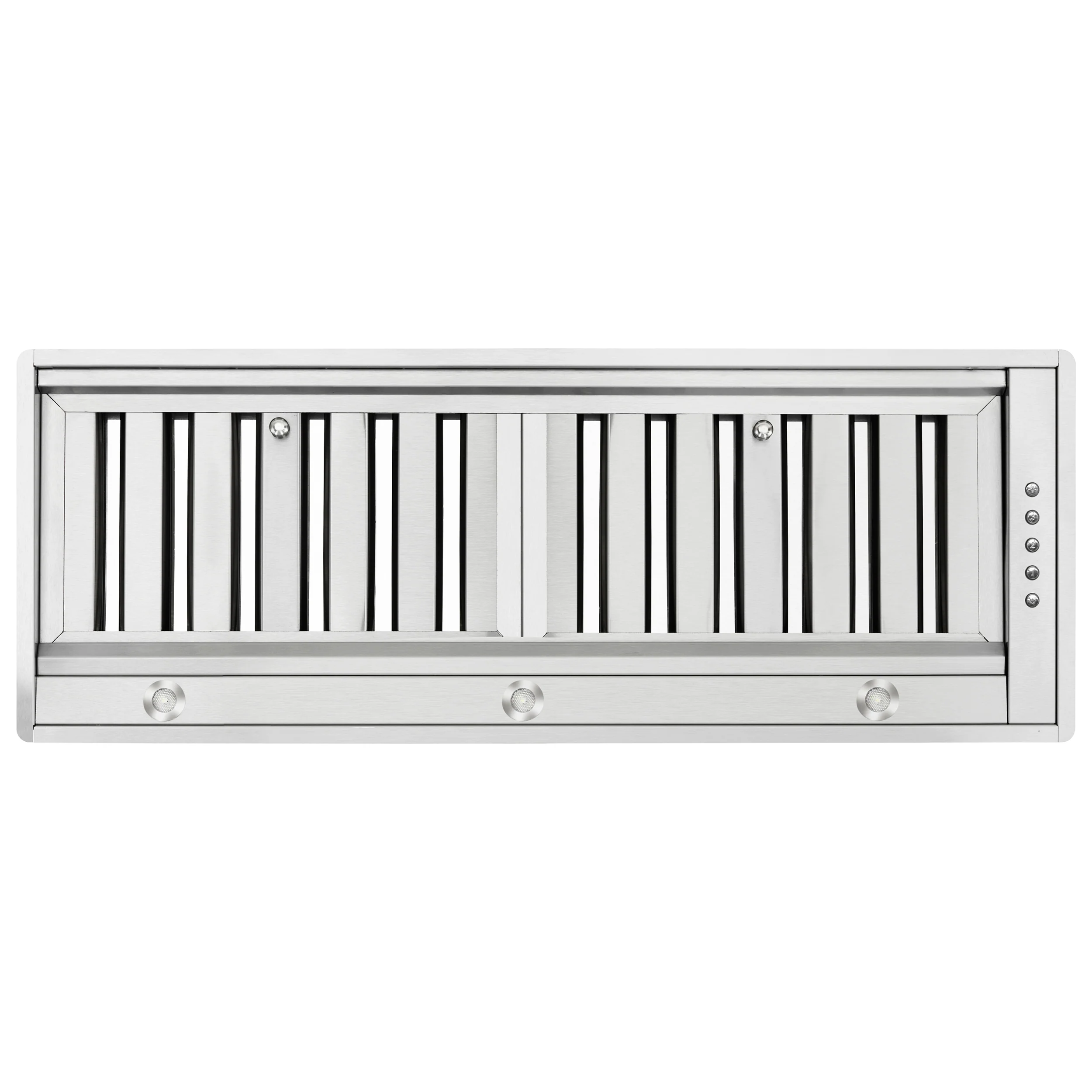 Forno Frassanito 30-Inch Insert Range Hood, 450 CFM, Stainless Steel Baffle Filters, LED Lighting - Image 5