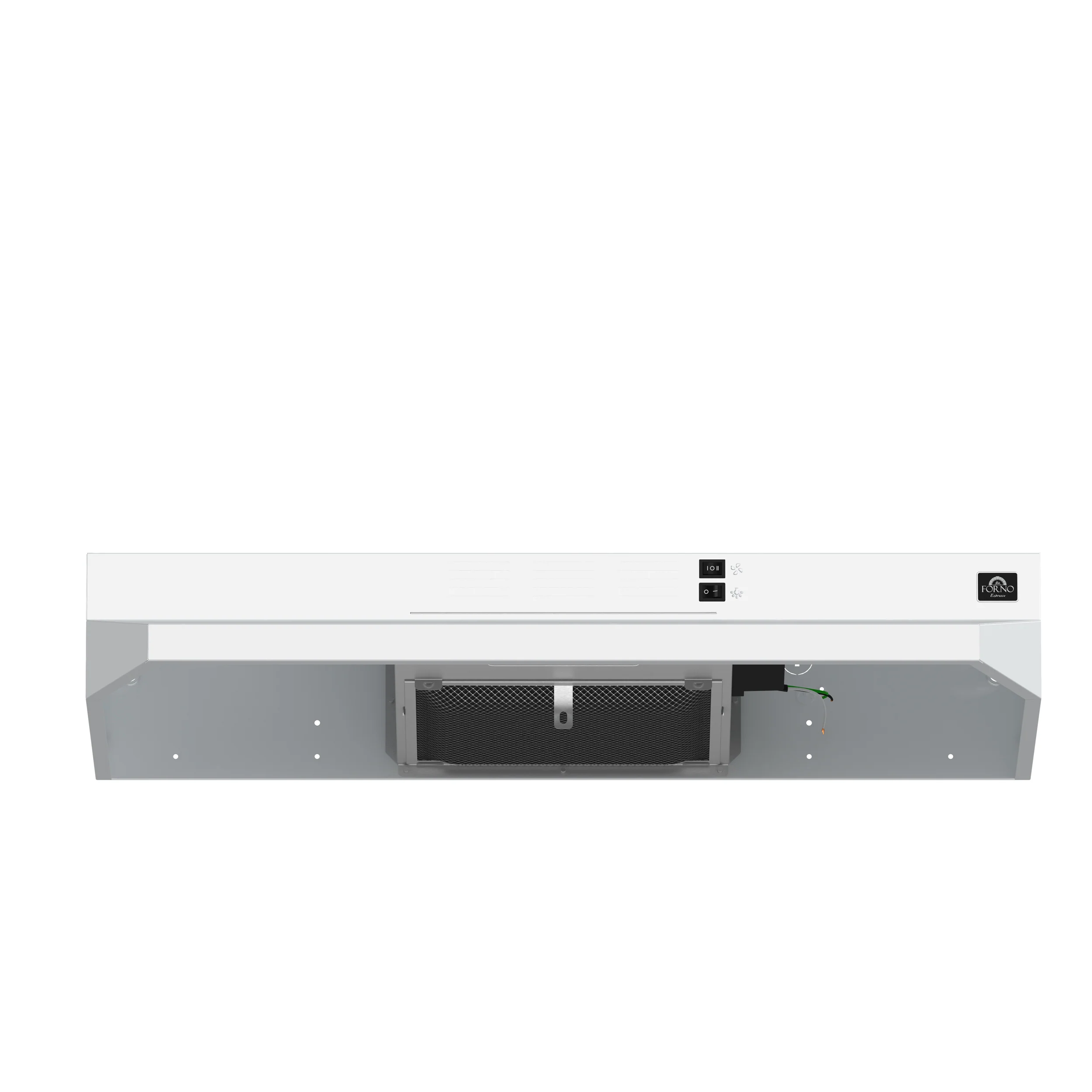 Forno Cappa 30-Inch Under Cabinet Range Hood, White, 200 CFM, Convertible, LED Lighting - Image 2