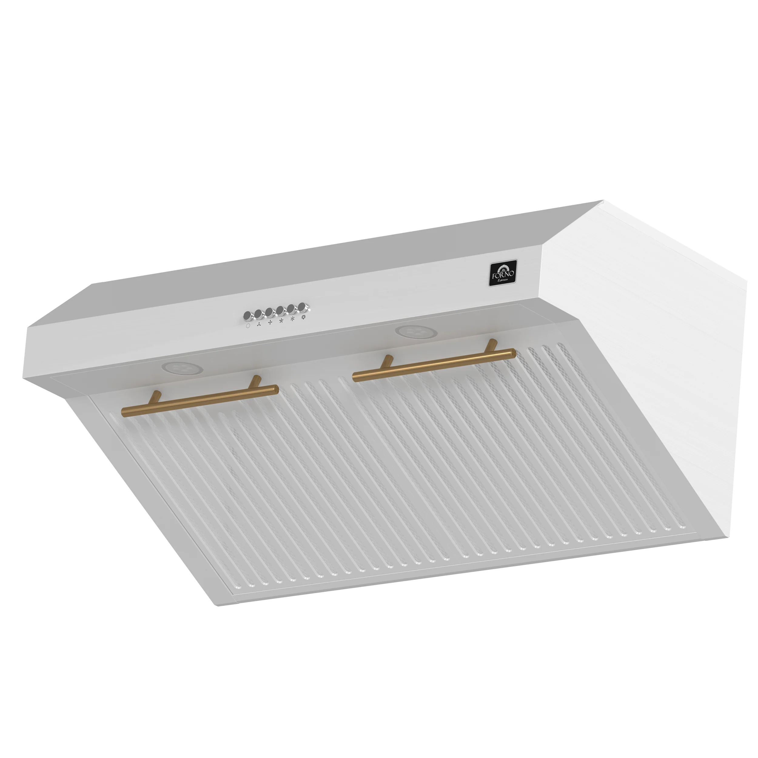 Forno Bari Espresso 30-Inch Under Cabinet Range Hood, White, 600 CFM, LED Lighting, Dishwasher-Safe Baffle Filters, 3-Speed Fan Control - Image 10