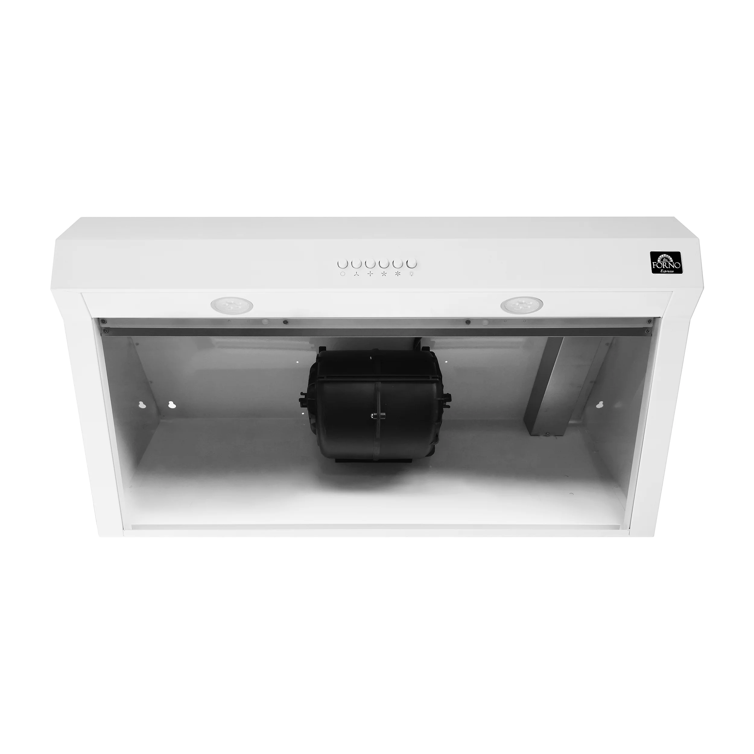 Forno Bari Espresso 30-Inch Under Cabinet Range Hood, White, 600 CFM, LED Lighting, Dishwasher-Safe Baffle Filters, 3-Speed Fan Control - Image 14
