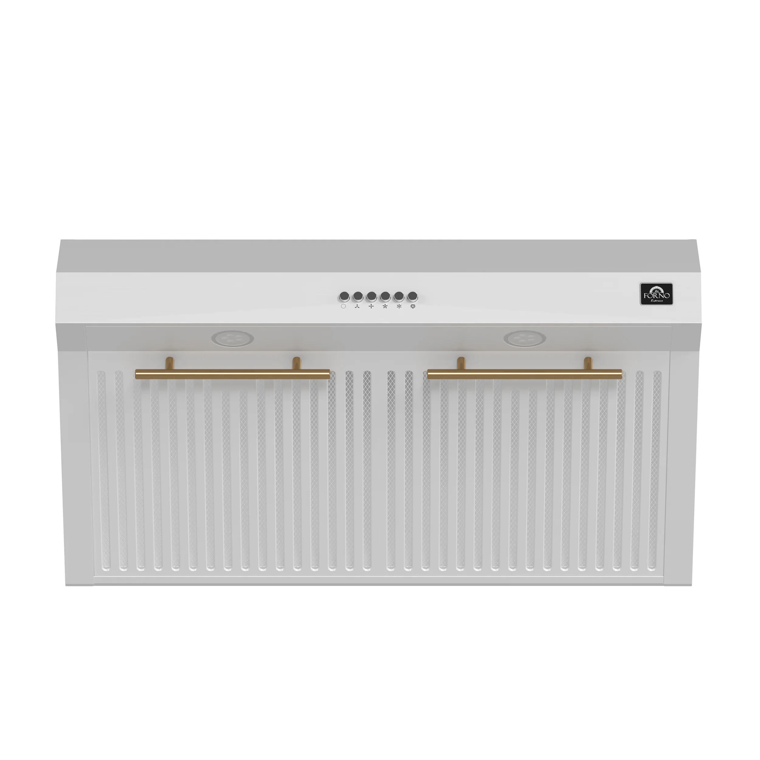 Forno Bari Espresso 30-Inch Under Cabinet Range Hood, White, 600 CFM, LED Lighting, Dishwasher-Safe Baffle Filters, 3-Speed Fan Control - Image 2