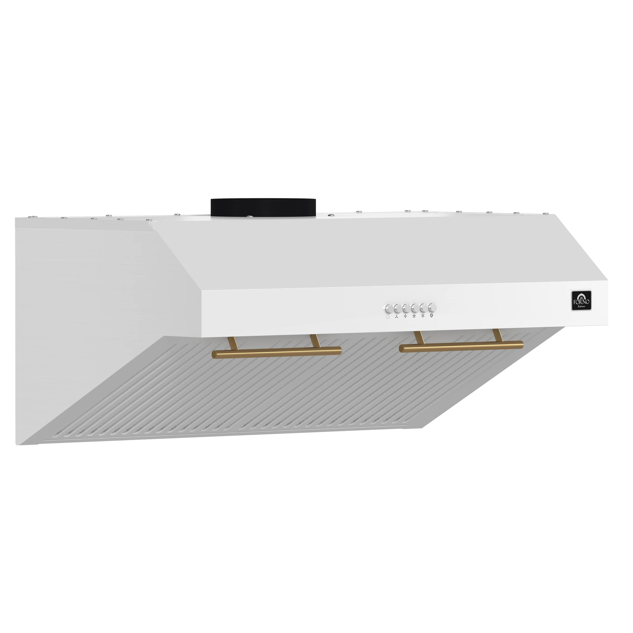 Forno Bari Espresso 30-Inch Under Cabinet Range Hood, White, 600 CFM, LED Lighting, Dishwasher-Safe Baffle Filters, 3-Speed Fan Control - Image 3