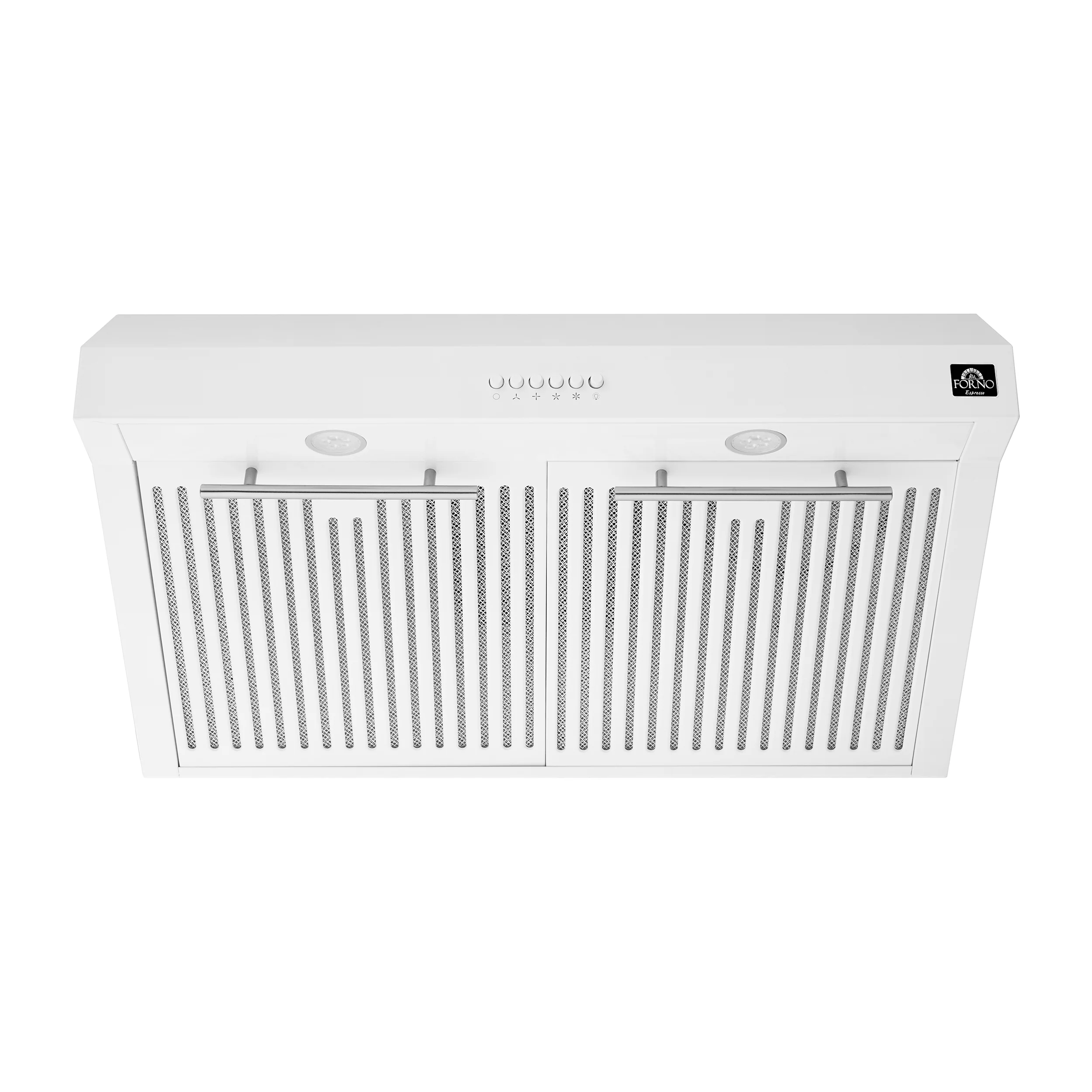 Forno Bari Espresso 30-Inch Under Cabinet Range Hood, White, 600 CFM, LED Lighting, Dishwasher-Safe Baffle Filters, 3-Speed Fan Control - Image 8
