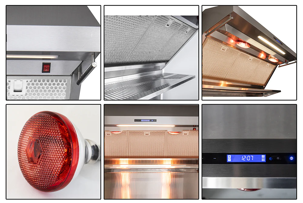 Forno Savona 36-Inch Wall Mount Range Hood, Hybrid Filters, Backsplash Included - Image 4