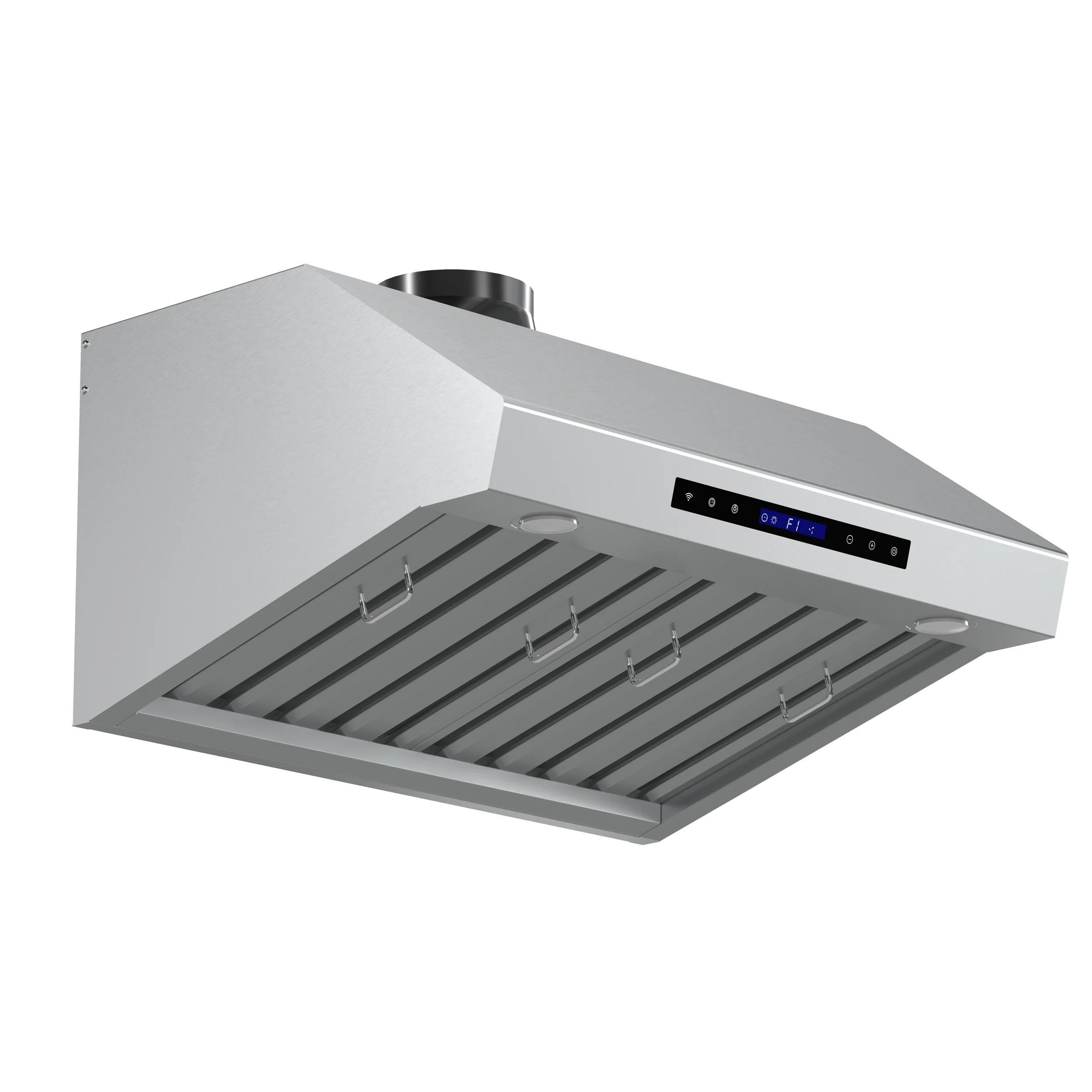 Forno Palazzo 30-Inch Wall Mounted Range Hood, Stainless Steel, Heavy Duty Baffle Filters, Remote Control - Image 2