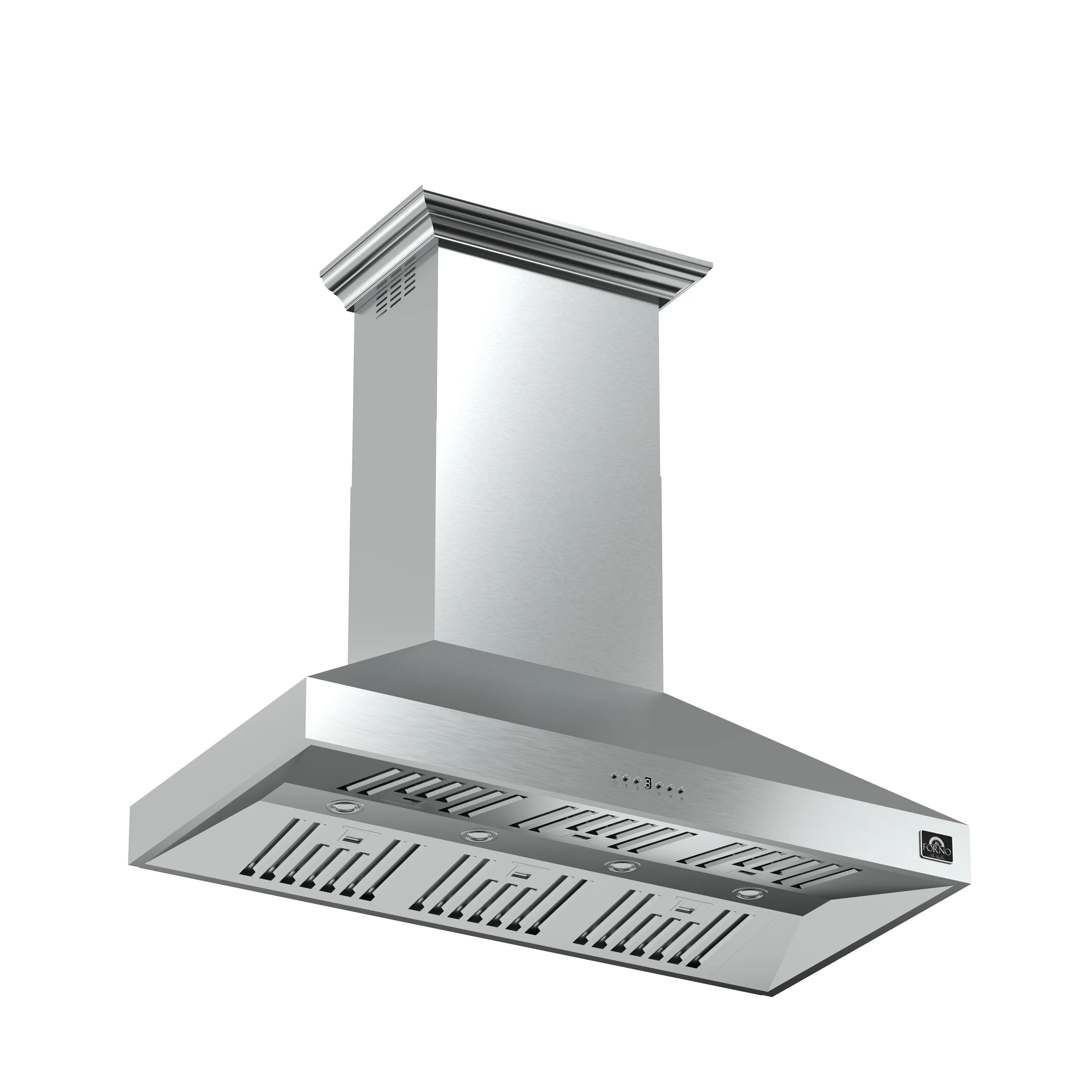 Forno Orvieto 48-Inch Wall Mount Range Hood, LED Lighting, Heavy Duty, Stainless Steel - Image 2