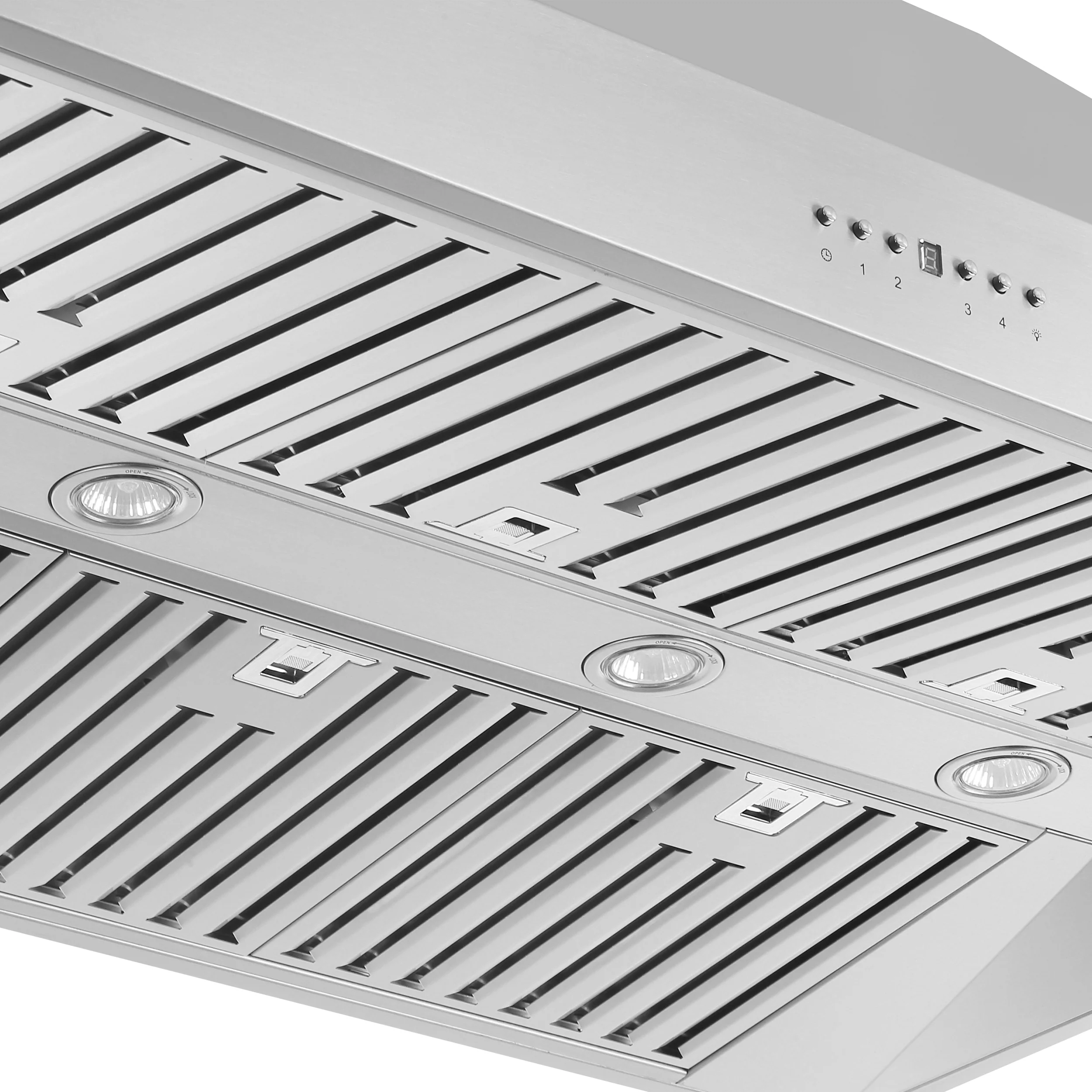 Forno Orvieto 48-Inch Wall Mount Range Hood, LED Lighting, Heavy Duty, Stainless Steel - Image 5