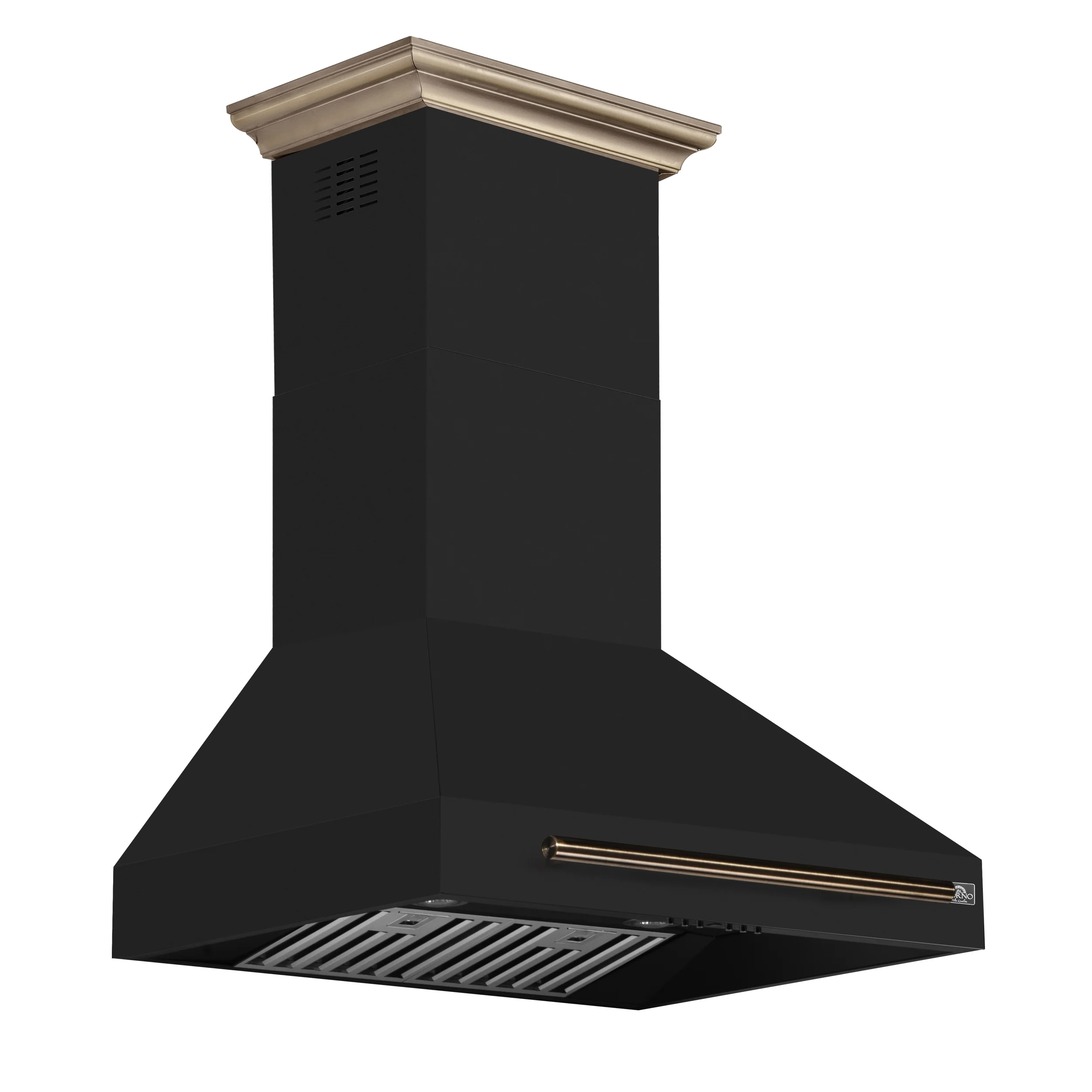 Forno Aria 30 Inch Wall-Mounted Range Hood in Black - Image 2