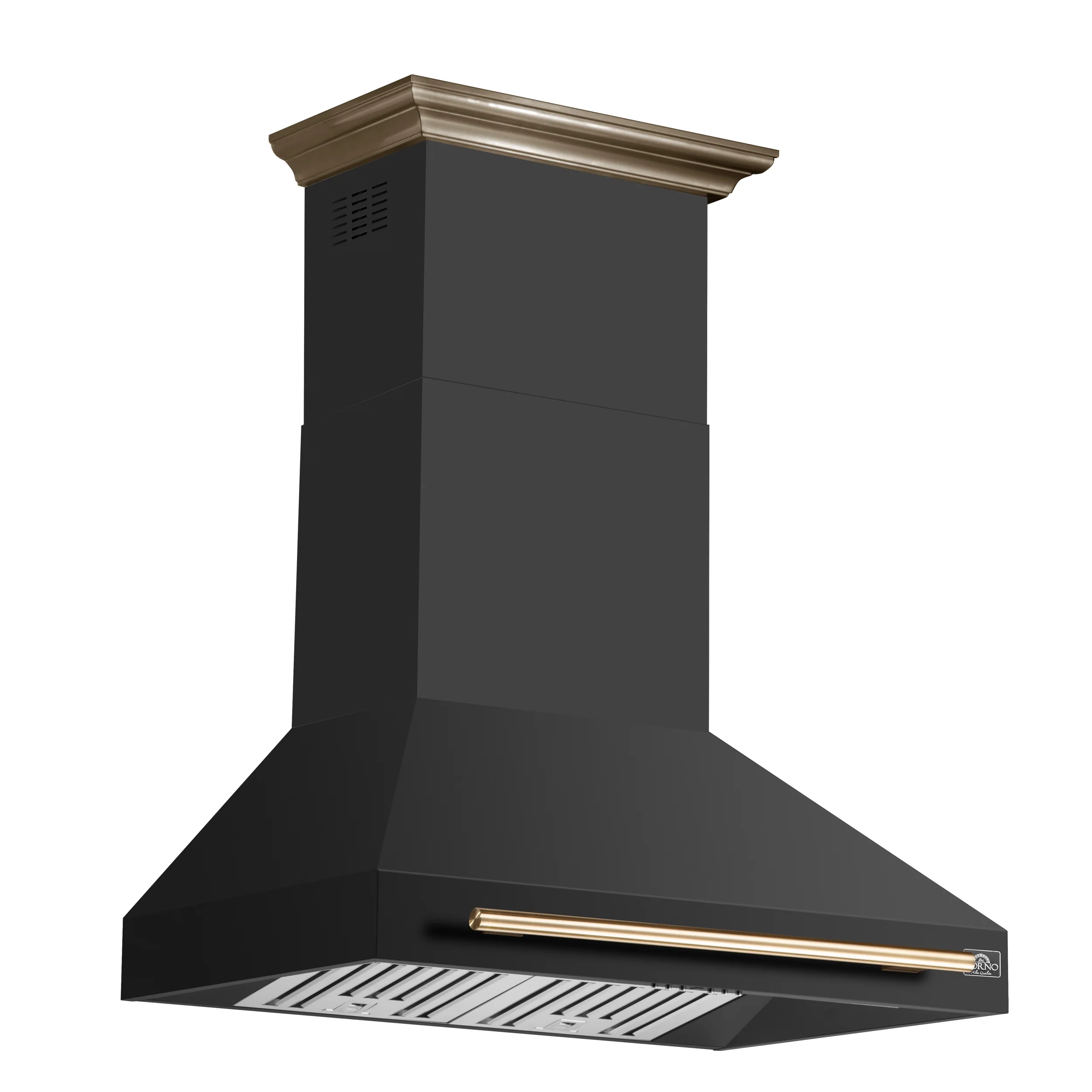Forno Aria 36 Inch Wall-Mounted Range Hood in Black - Image 2