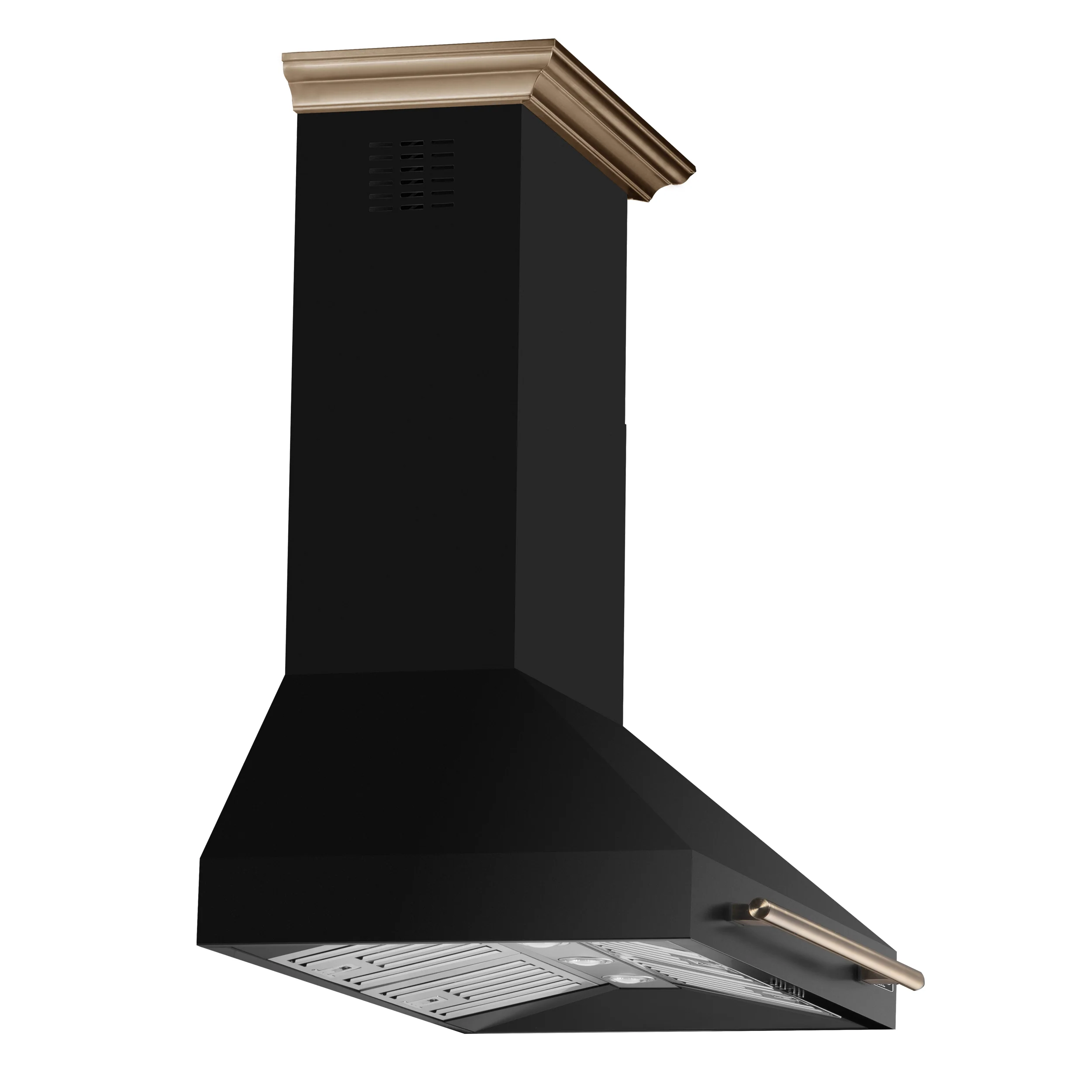 Forno Aria 36 Inch Wall-Mounted Range Hood in Black - Image 3