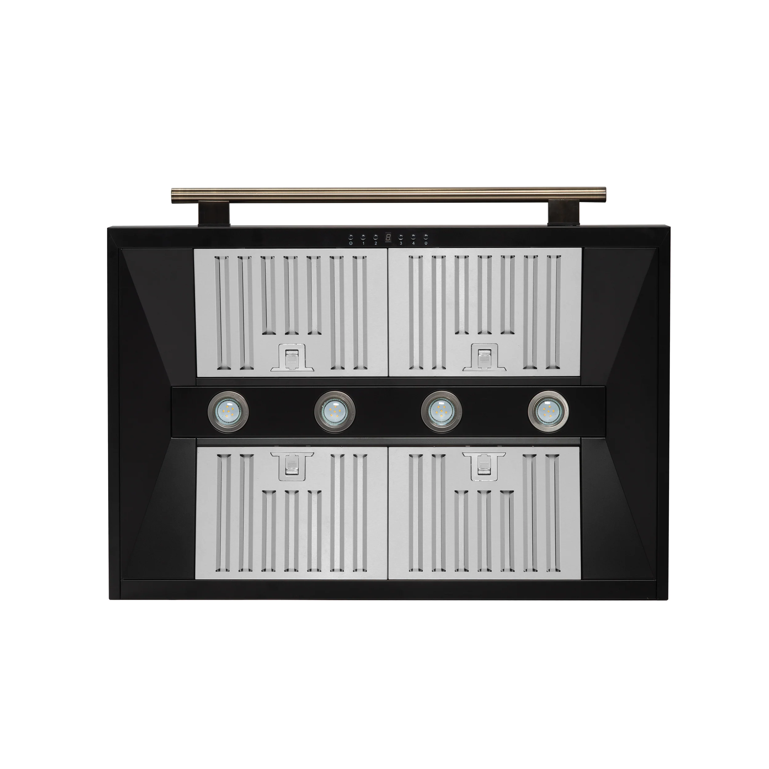 Forno Aria 36 Inch Wall-Mounted Range Hood in Black - Image 5