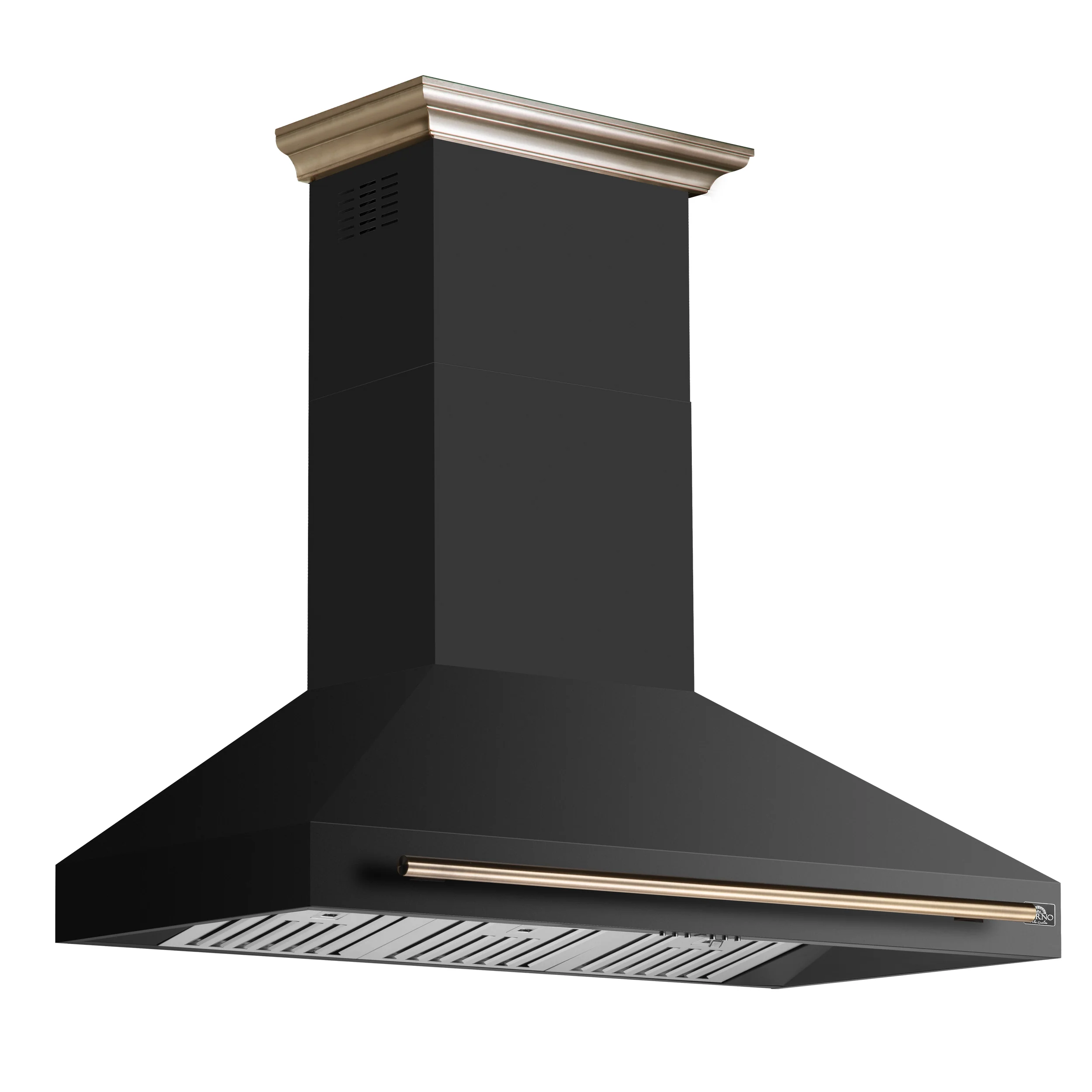 Forno Aria 48 Inch Wall-Mounted Range Hood in Black - Image 2