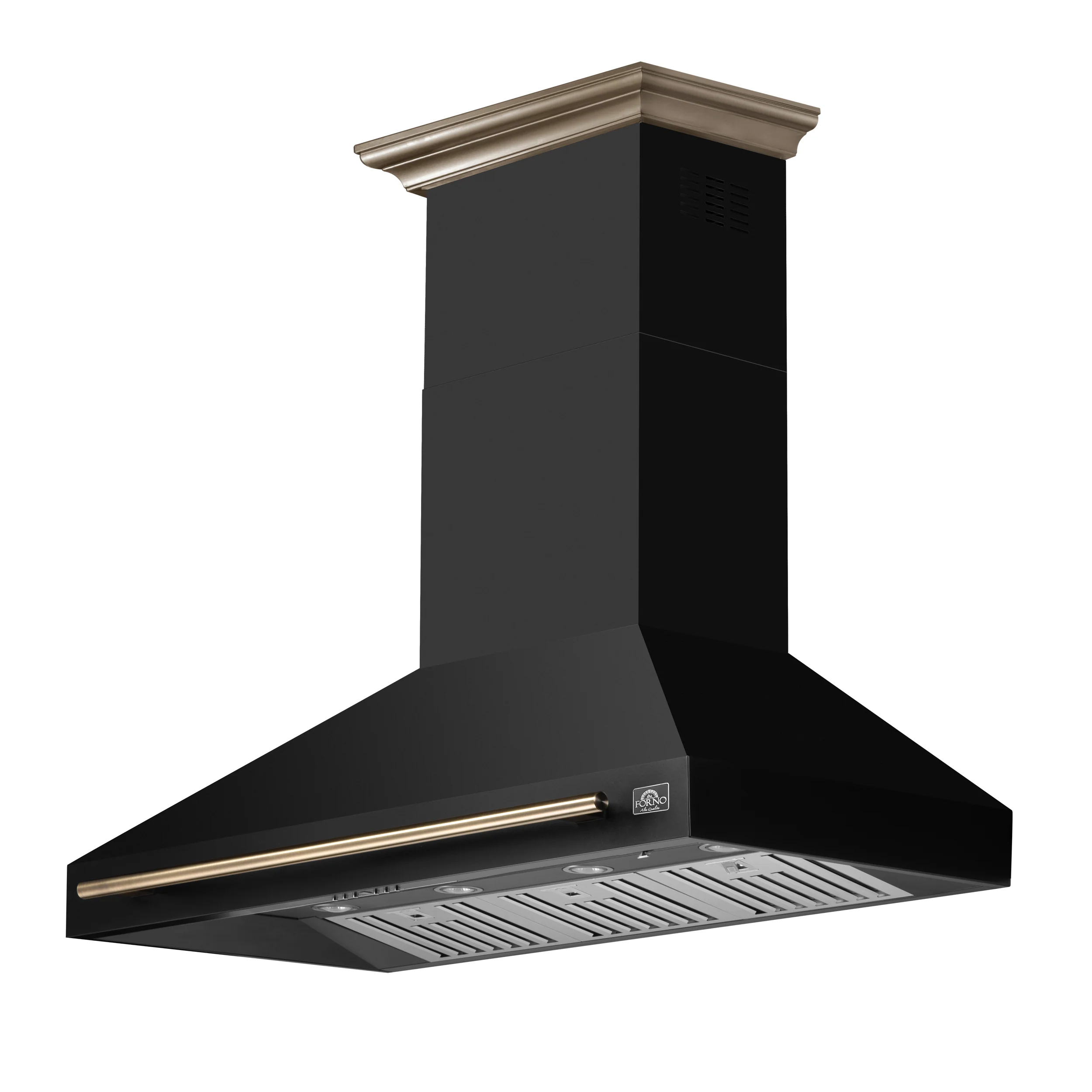 Forno Aria 48 Inch Wall-Mounted Range Hood in Black - Image 4