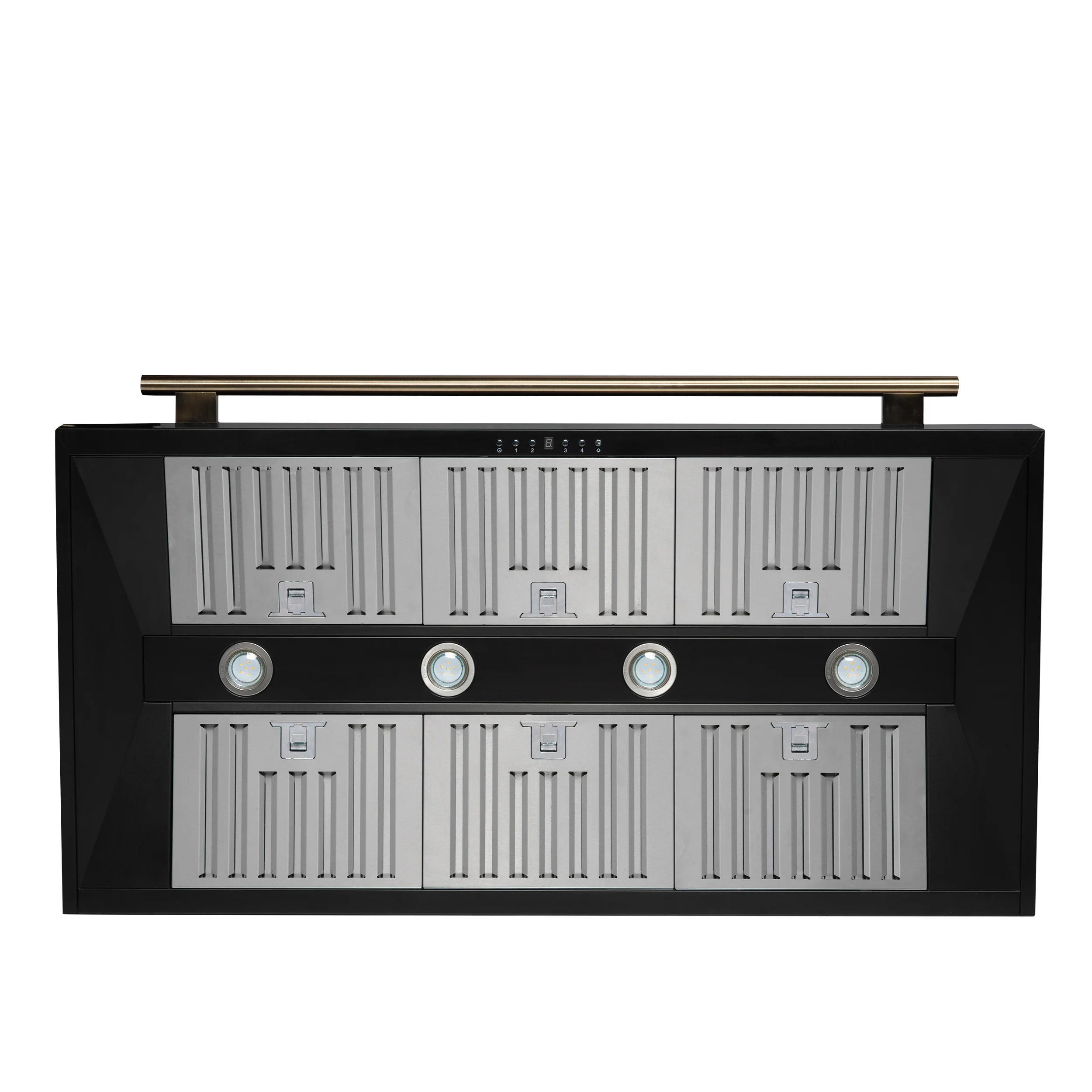 Forno Aria 48 Inch Wall-Mounted Range Hood in Black - Image 5