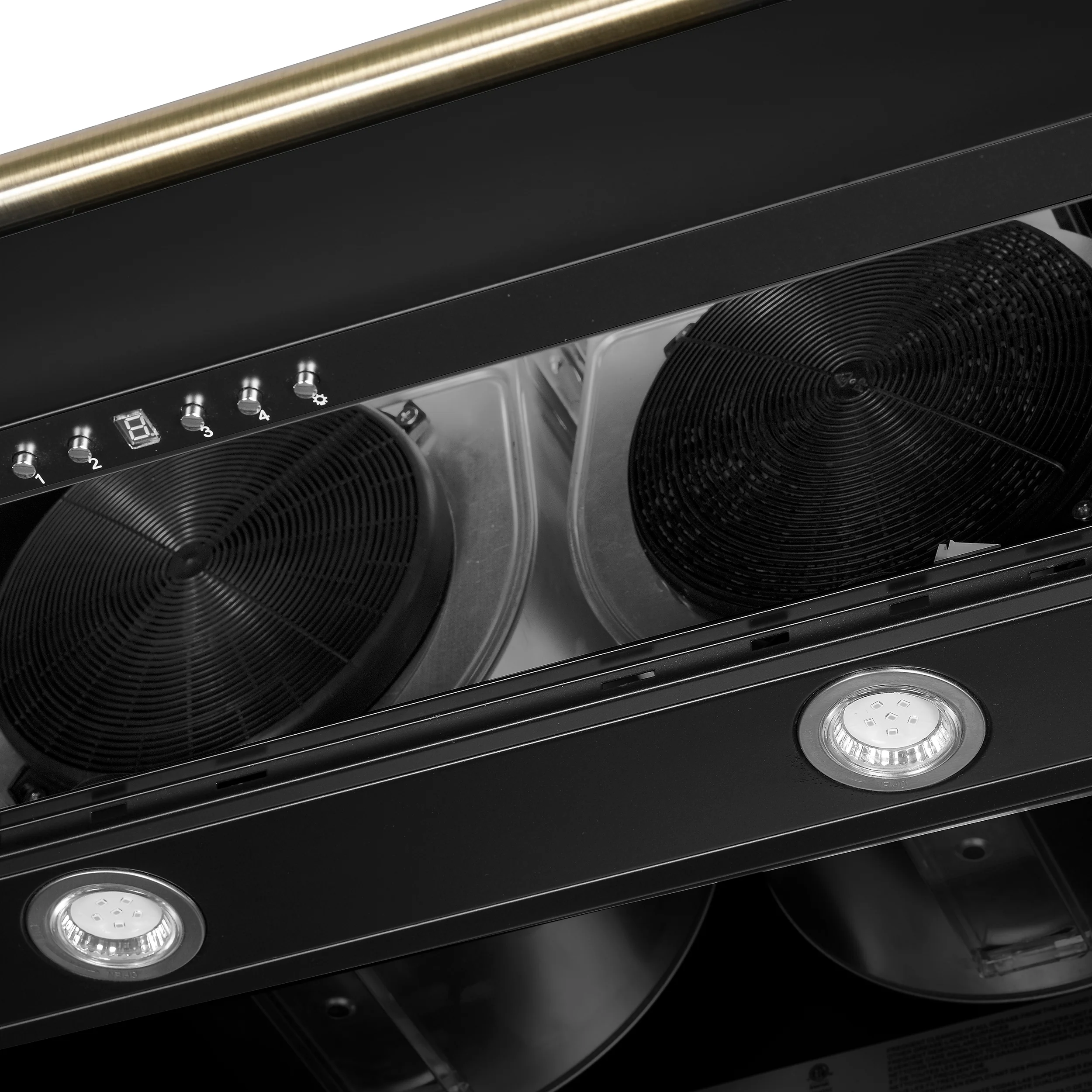 Forno Aria 60 Inch Wall-Mounted Range Hood in Black - Image 13