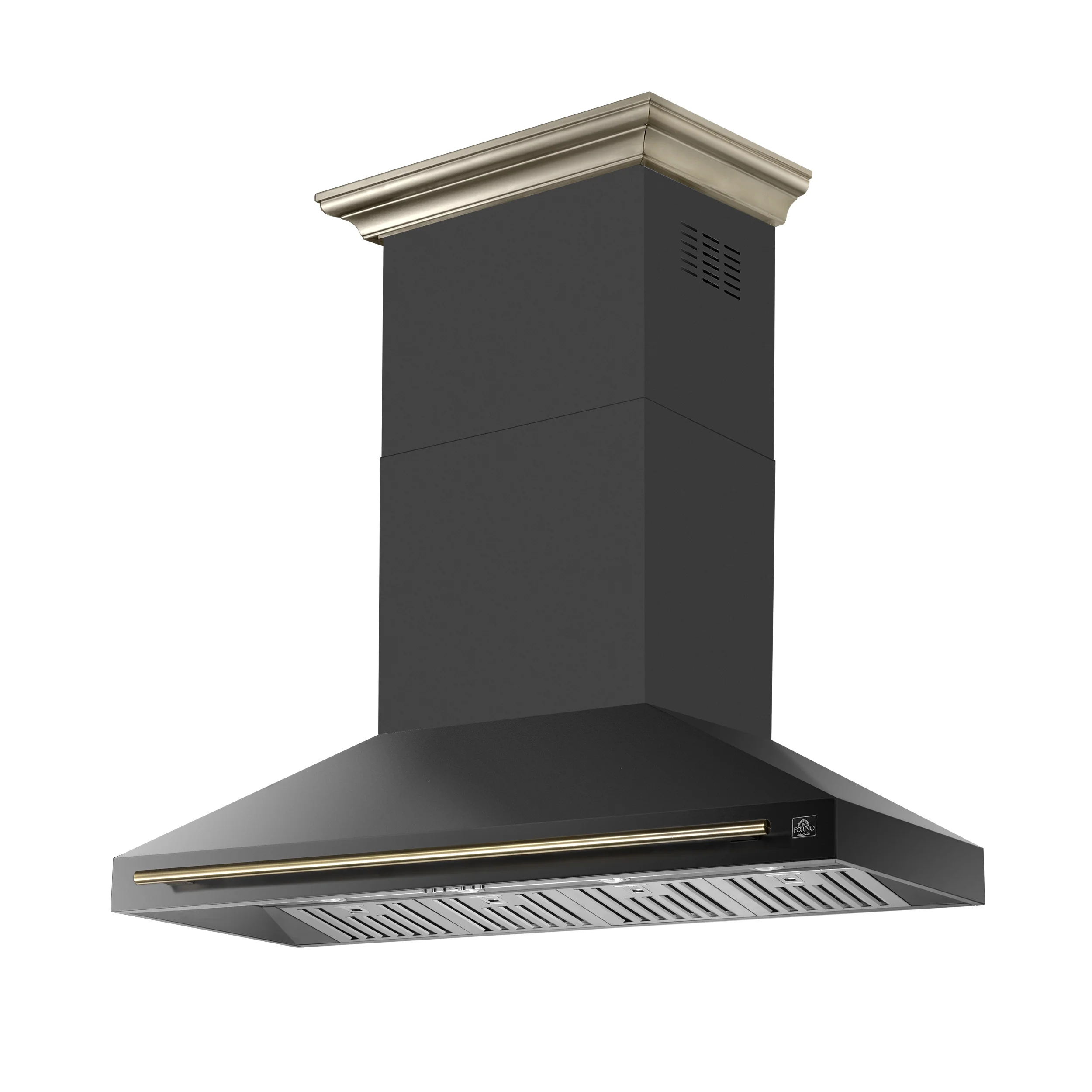Forno Aria 60 Inch Wall-Mounted Range Hood in Black - Image 4
