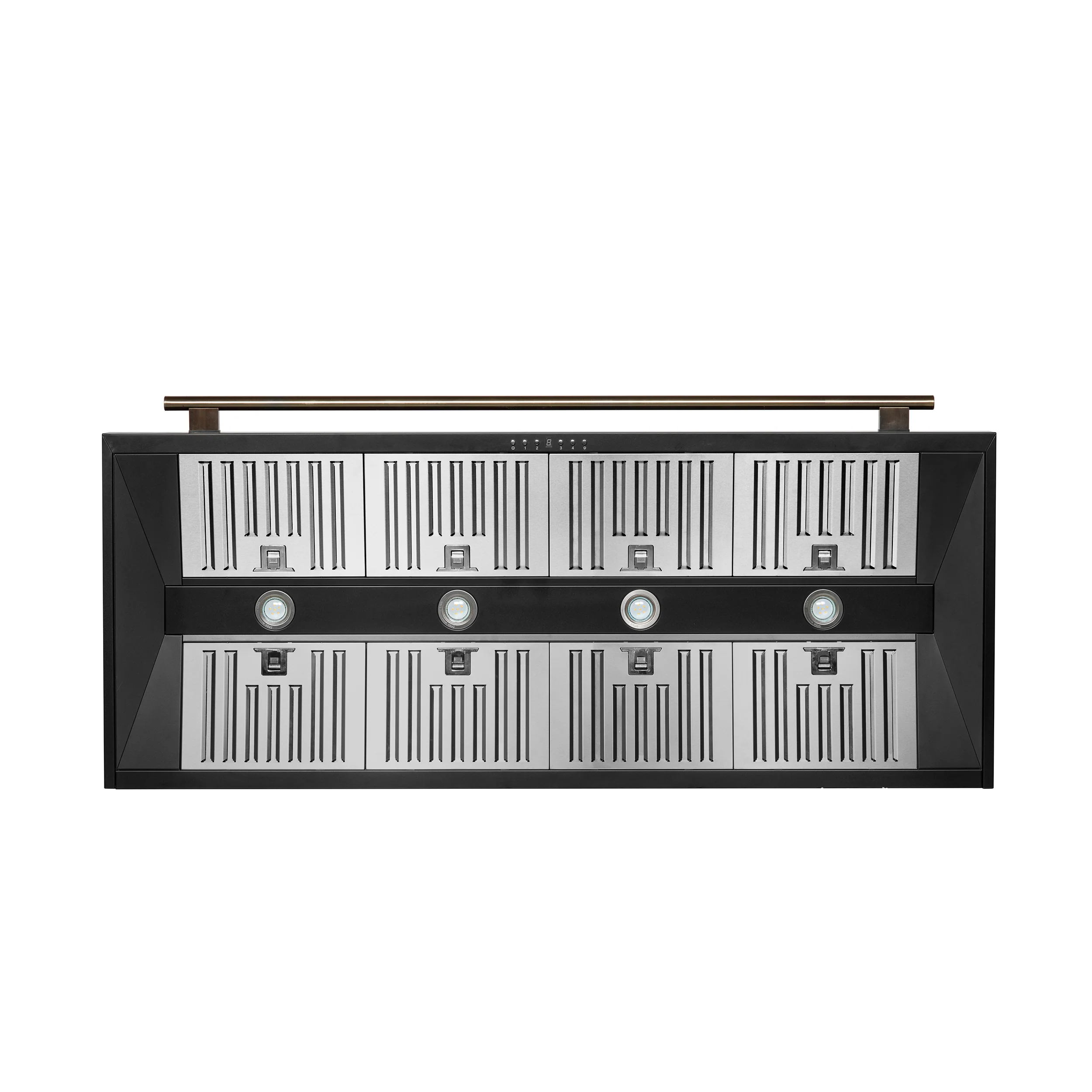 Forno Aria 60 Inch Wall-Mounted Range Hood in Black - Image 5