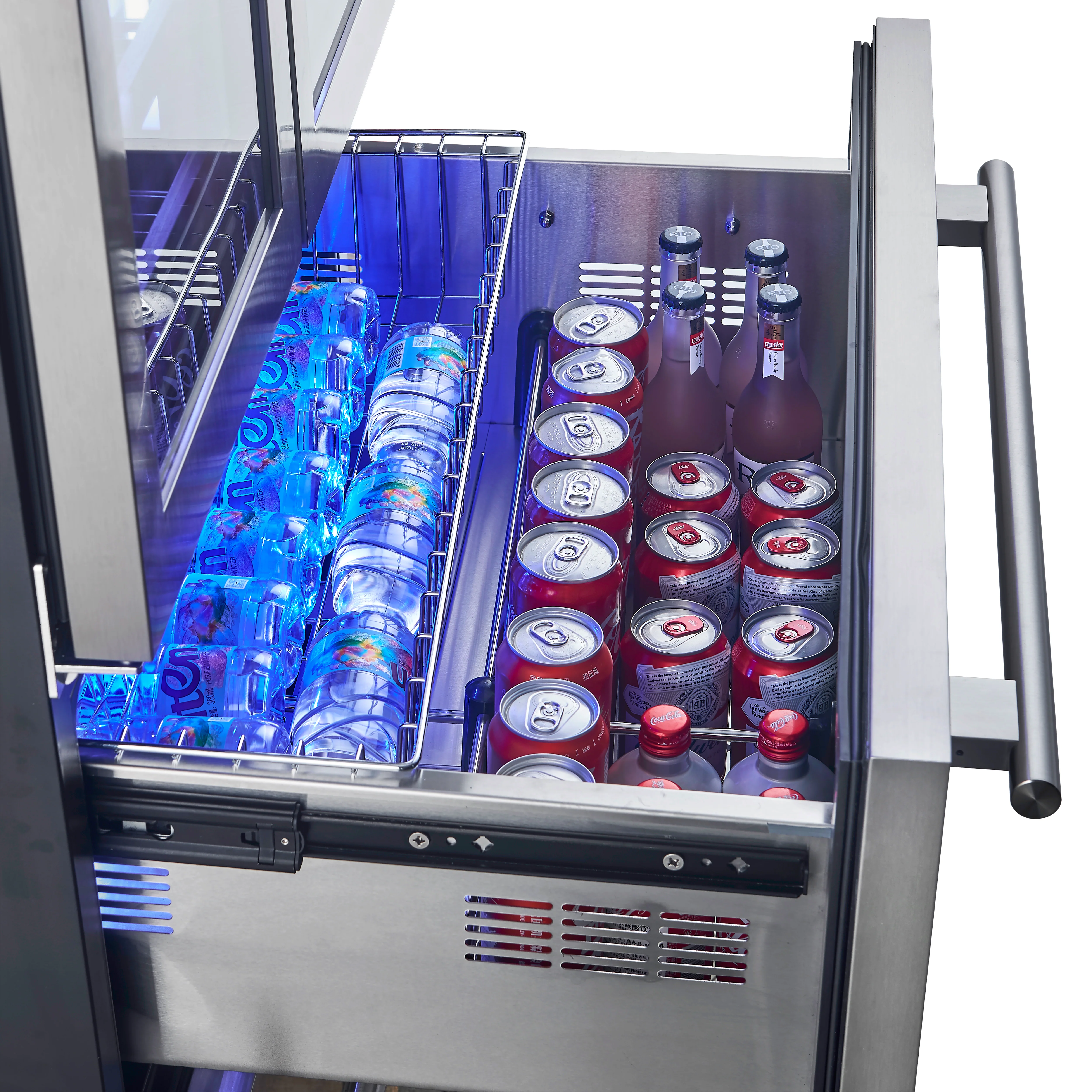 Forno Campania 32-Inch Wine Cooler, Stainless Steel, Dual Wine Zones, Two Beverage Drawers, 17.7 cu.ft - Image 10