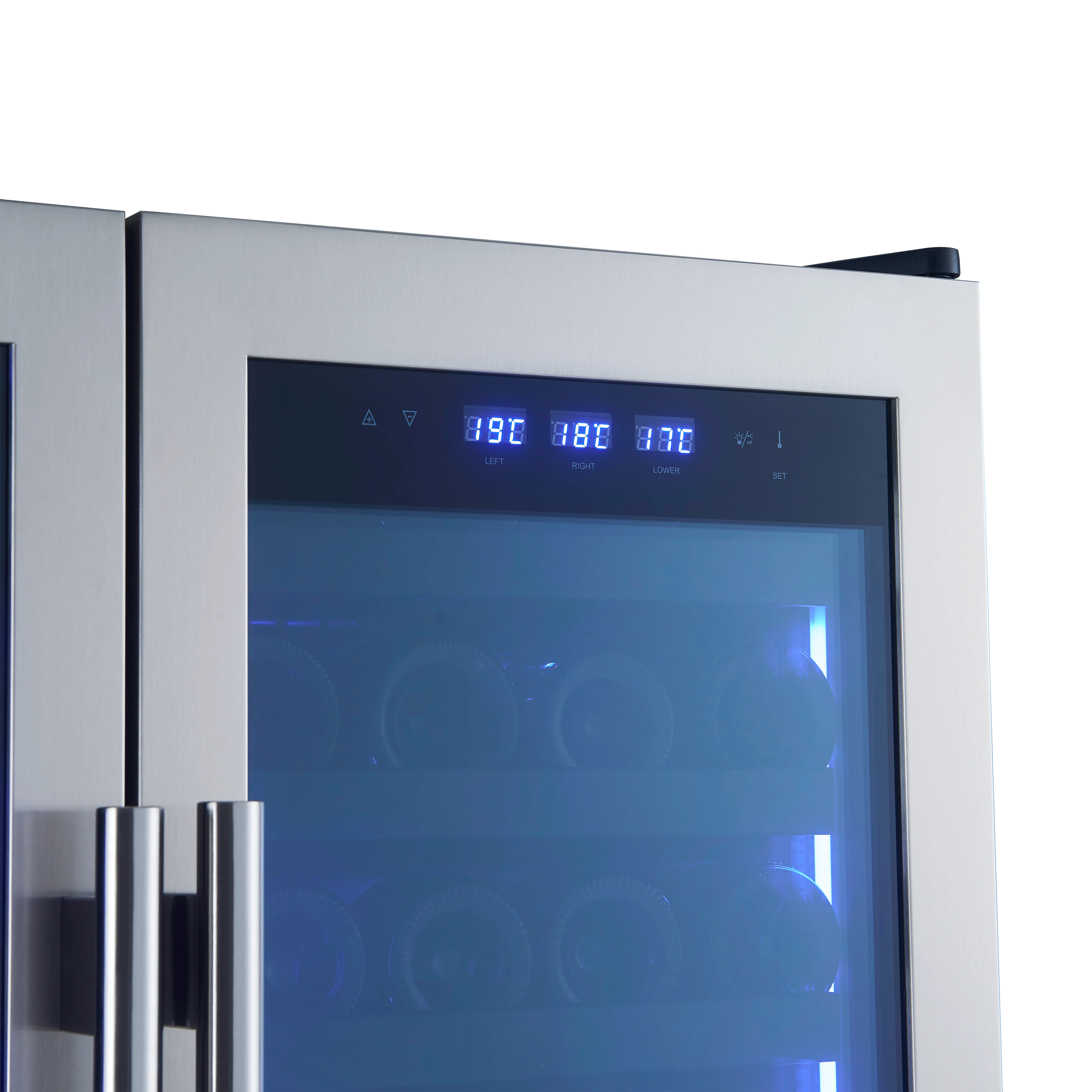 Forno Campania 32-Inch Wine Cooler, Stainless Steel, Dual Wine Zones, Two Beverage Drawers, 17.7 cu.ft - Image 9