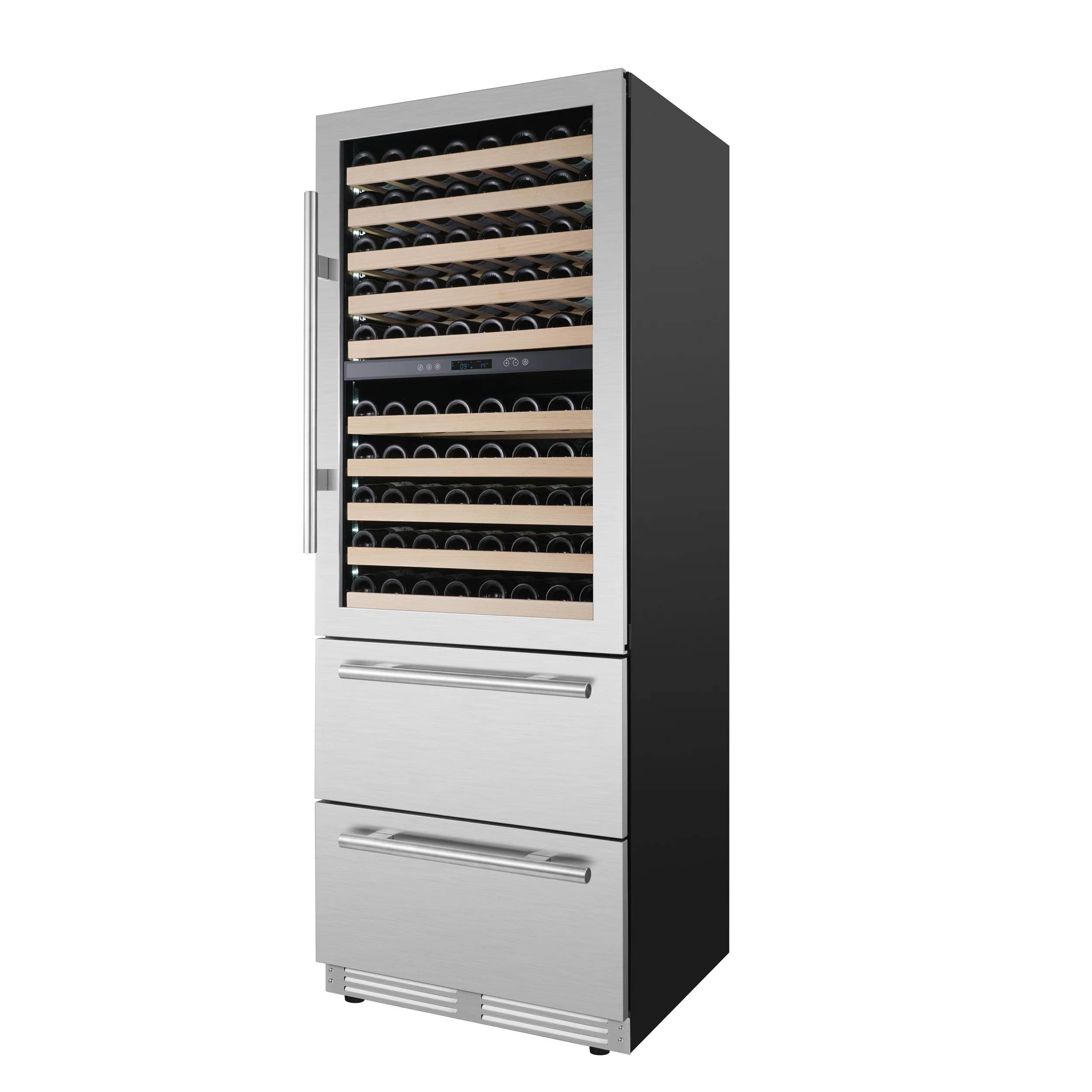 Forno Celano 30-Inch Triple Zone Wine and Beverage Cooler, 21.3 cu.ft, Stainless Steel - Image 6