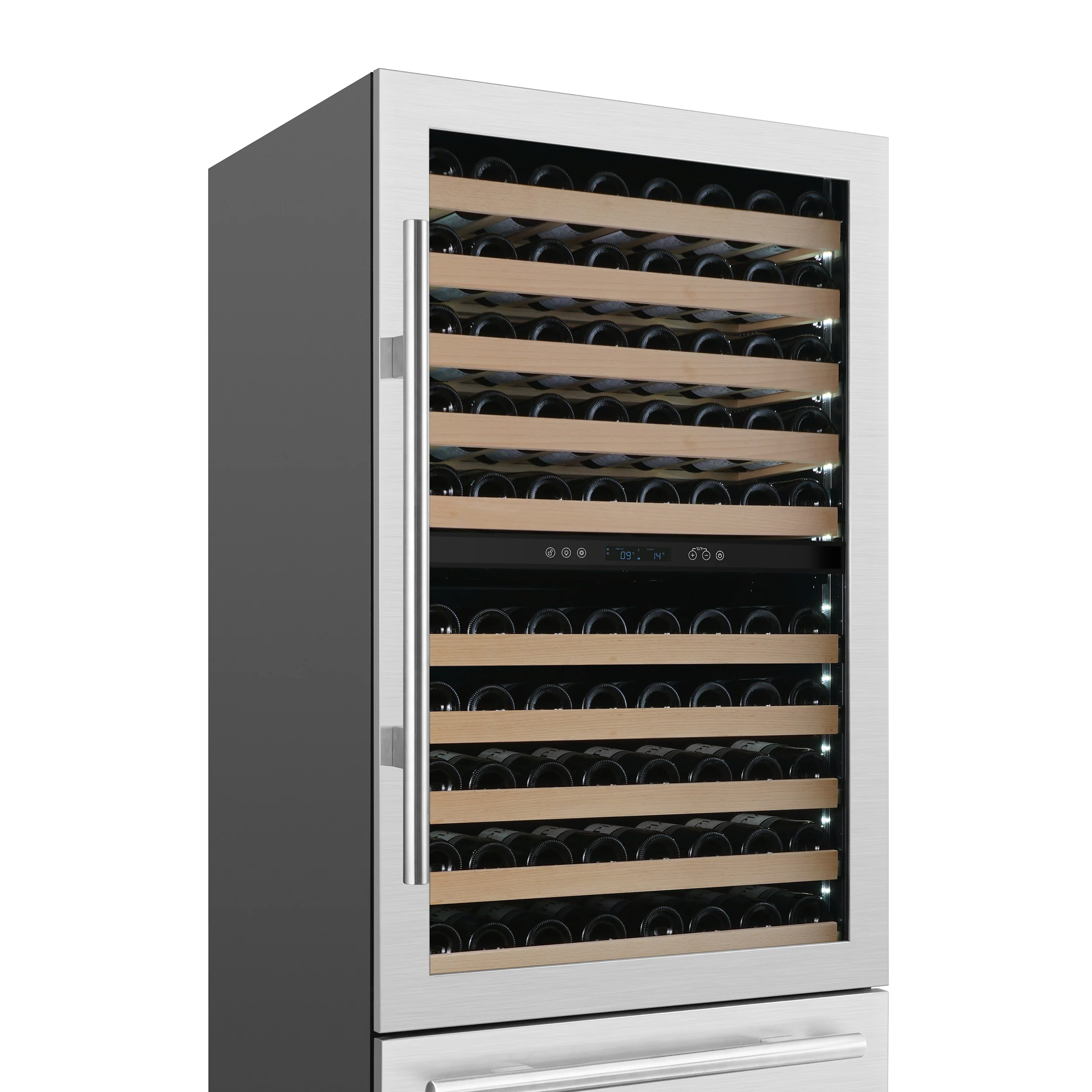 Forno Celano 30-Inch Triple Zone Wine and Beverage Cooler, 21.3 cu.ft, Stainless Steel - Image 8