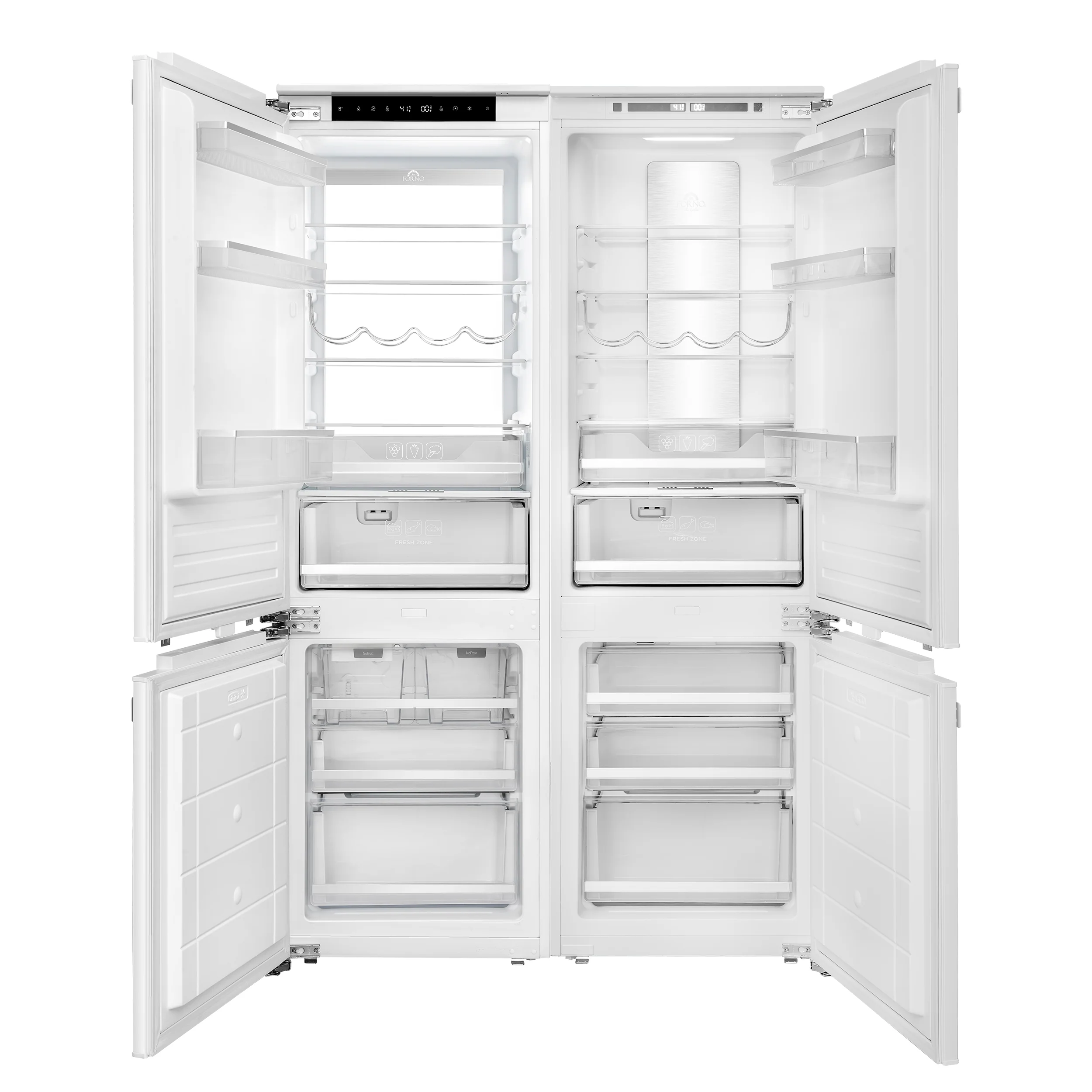 Rivestito 42 Inch Panel Ready Double Bottom Freezer, 16.9 cu. ft., Ice Maker, Total No Frost, Fast Cool & Fast Freeze - Image 2